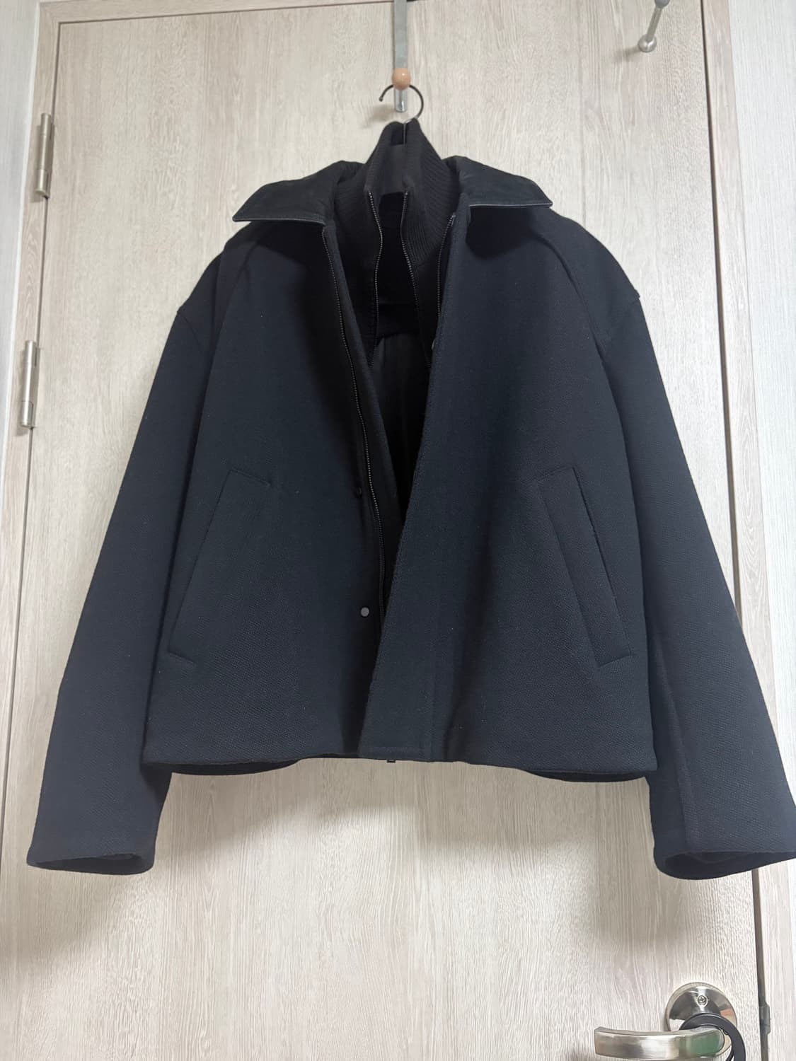 25FW 준지 니트레이어드 숏코트 44 상품이미지3