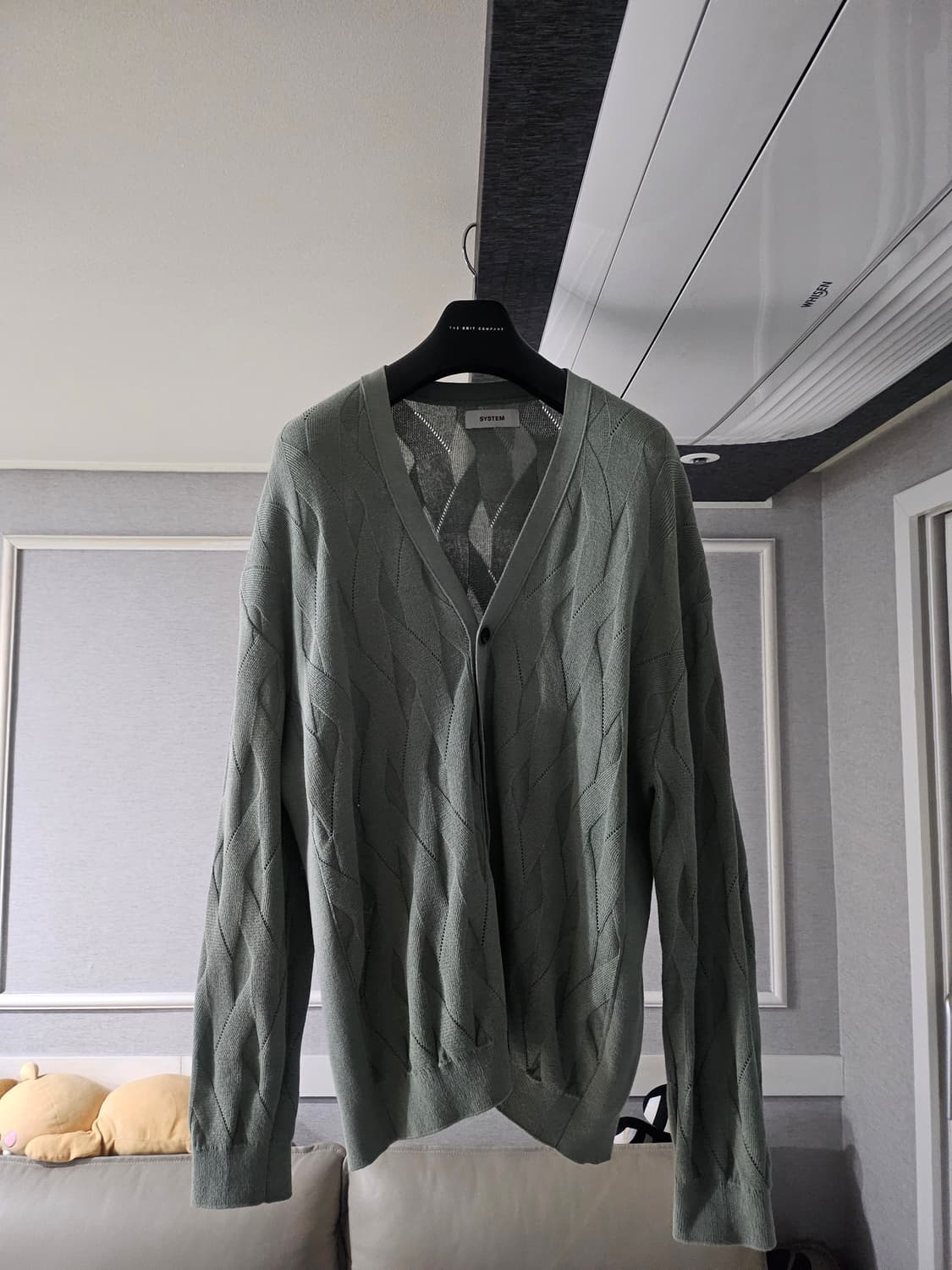 [거의 새것] 시스템옴므 케이블 니트 가디건 100 상품이미지1