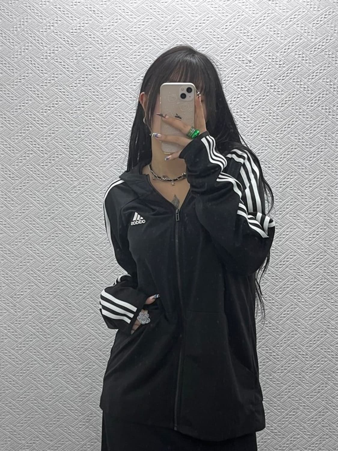 아디다스 올드스쿨 빈티지 후드 져지 집업 100 C07976 상품이미지1