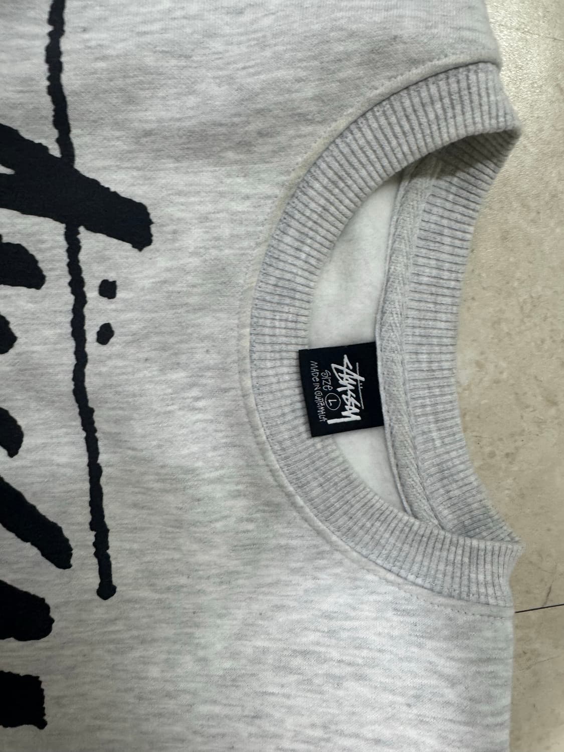 스투시 월드투어 그레이 맨투맨 L사이즈 상품이미지3