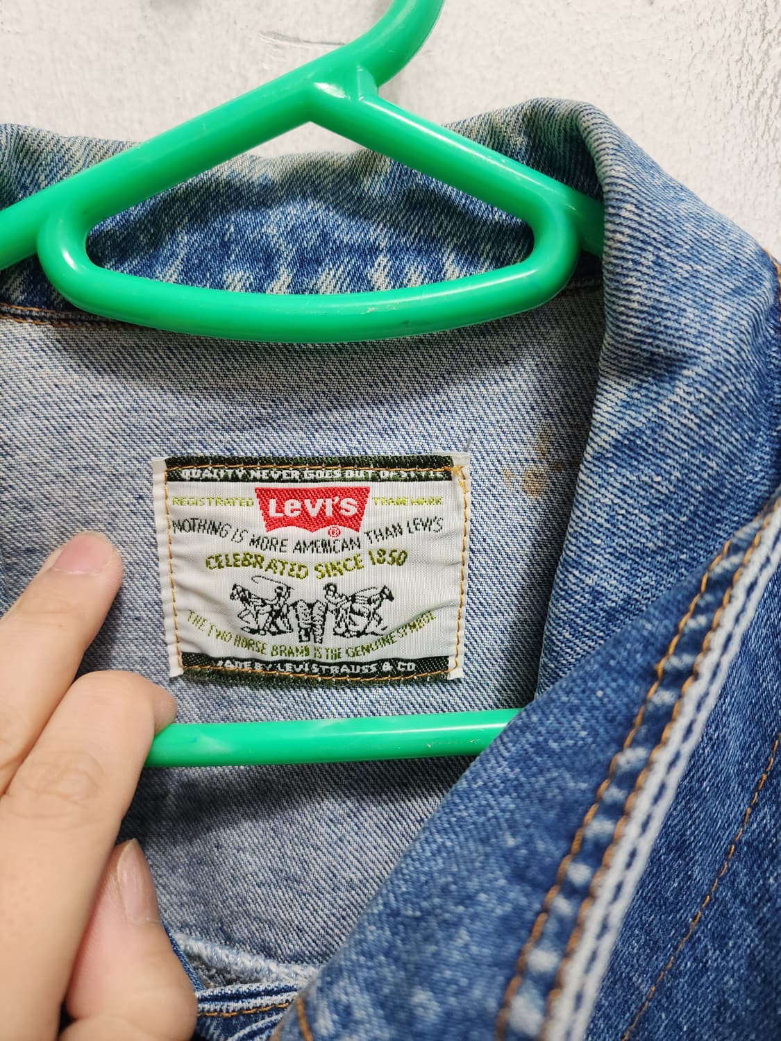 90s 리바이스 빈티지 데님 청자켓 상품이미지7
