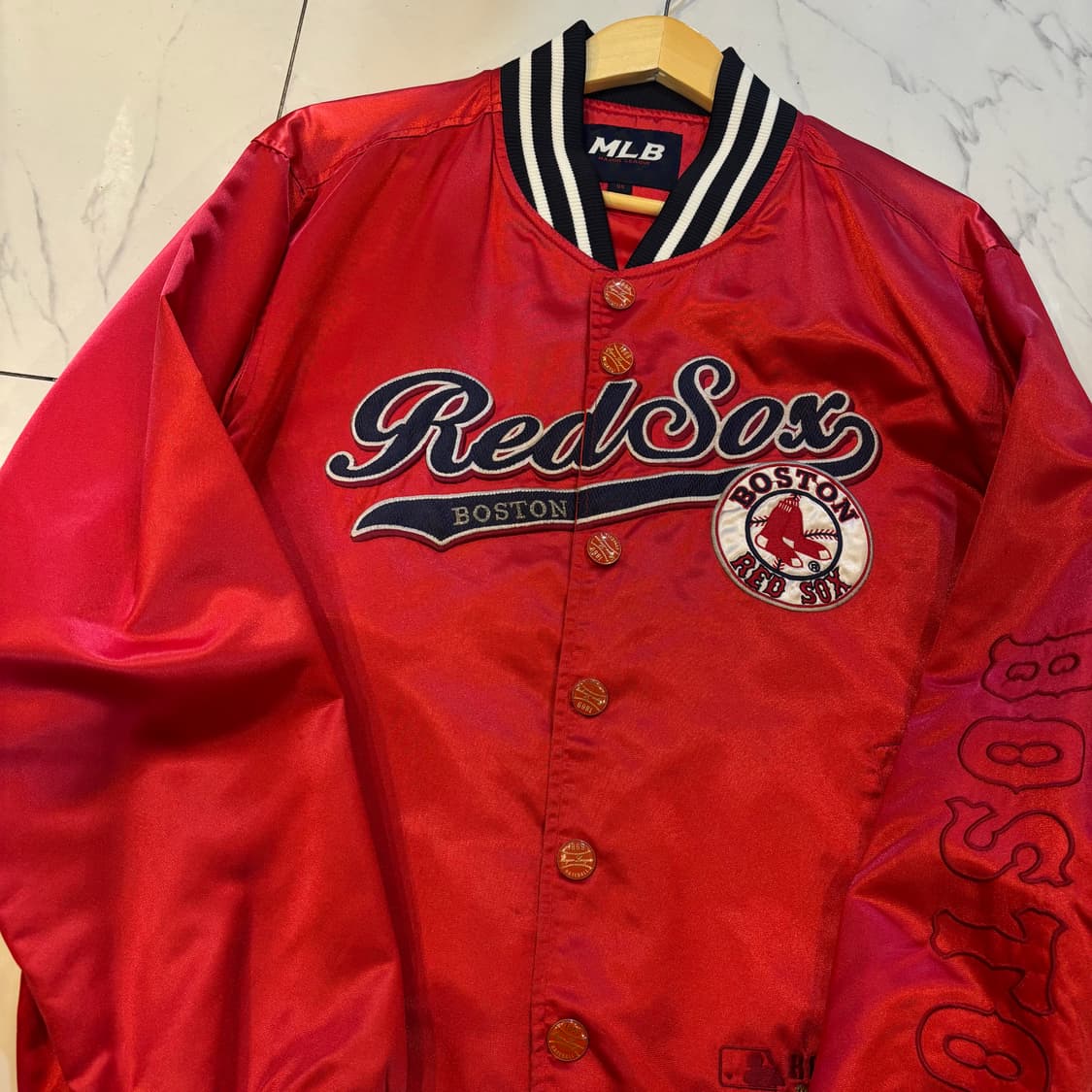 MLB Red Sox  Boston 레드 바시티 자켓 올드스쿨 상품이미지2
