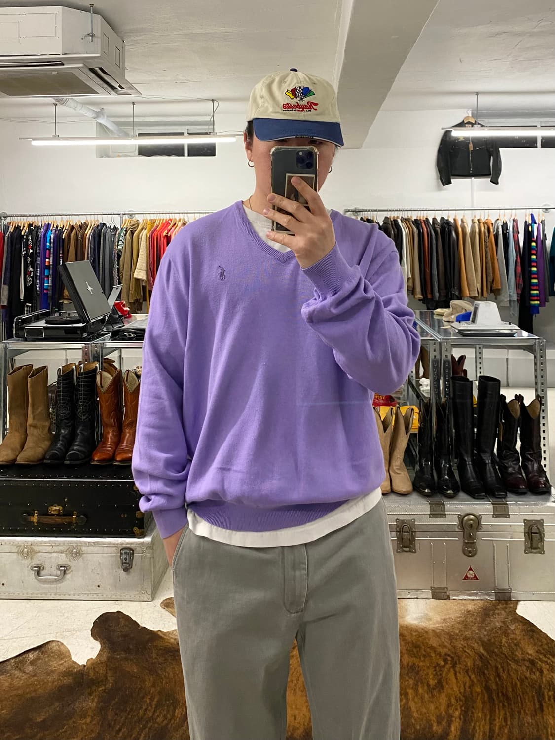 POLO GOLF cashmere blend v-neck knit 상품이미지7