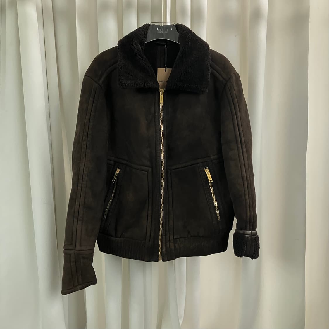 Zegna 에르메네질도 제냐 스웨이드 봄버 자켓 L 상품이미지1