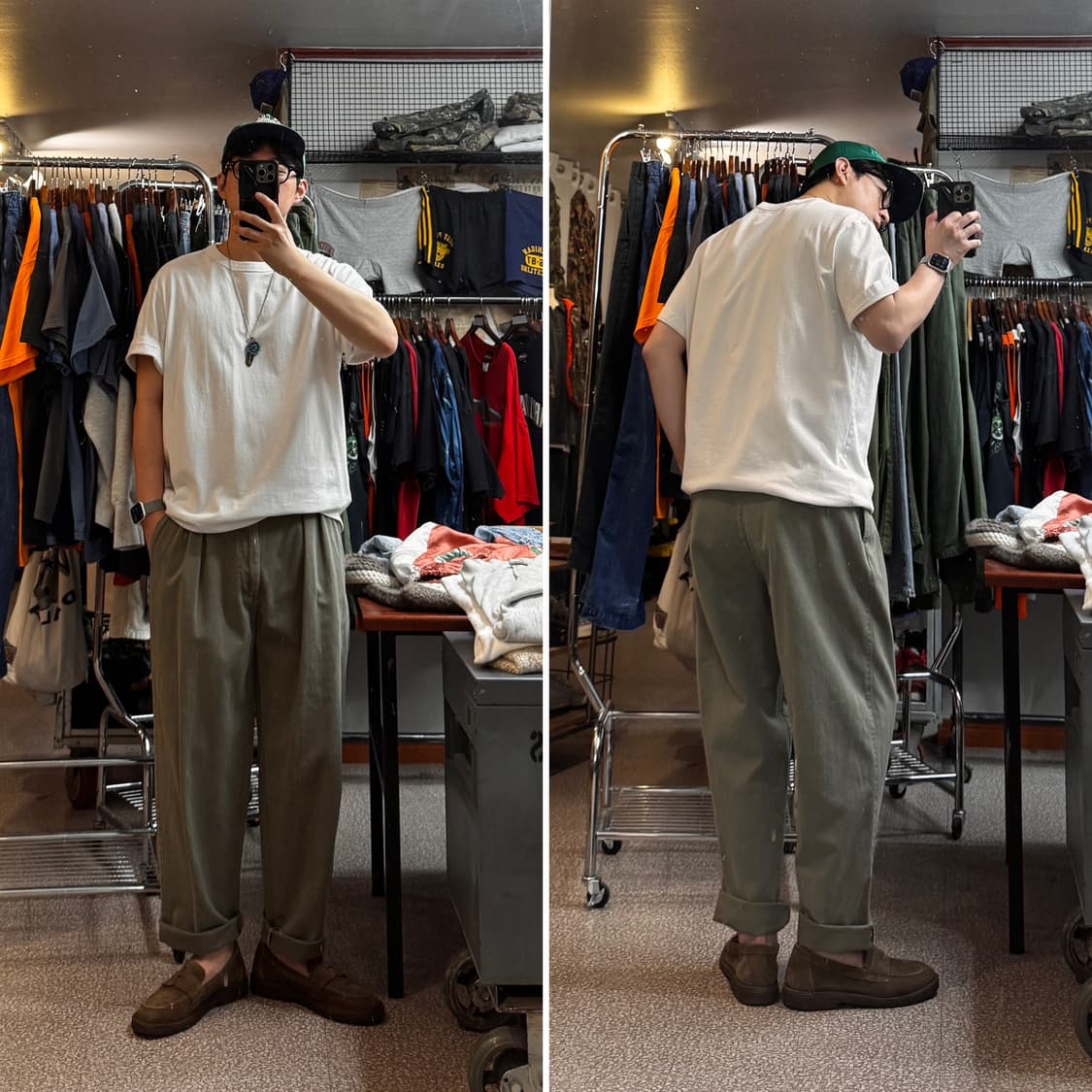 90's 폴로 랄프로렌 투턱 치노팬츠 Made in USA (31) 상품이미지3