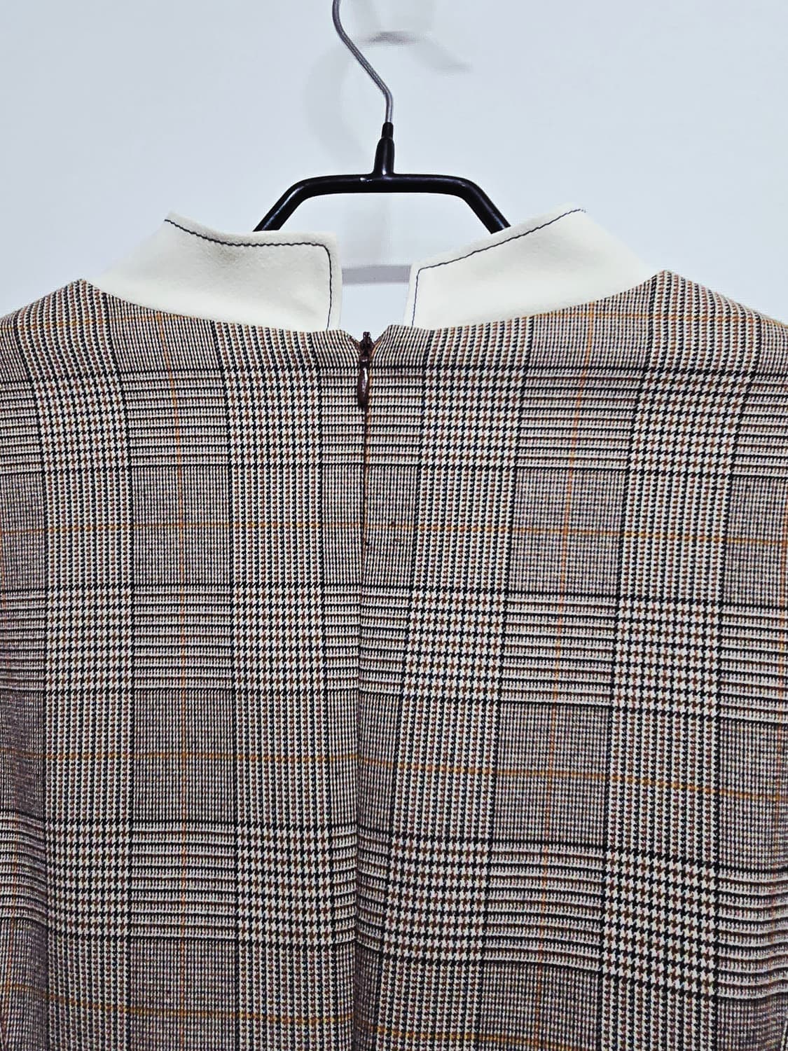 jj지고트 체크 리본 긴팔 플레어 원피스 상품이미지6