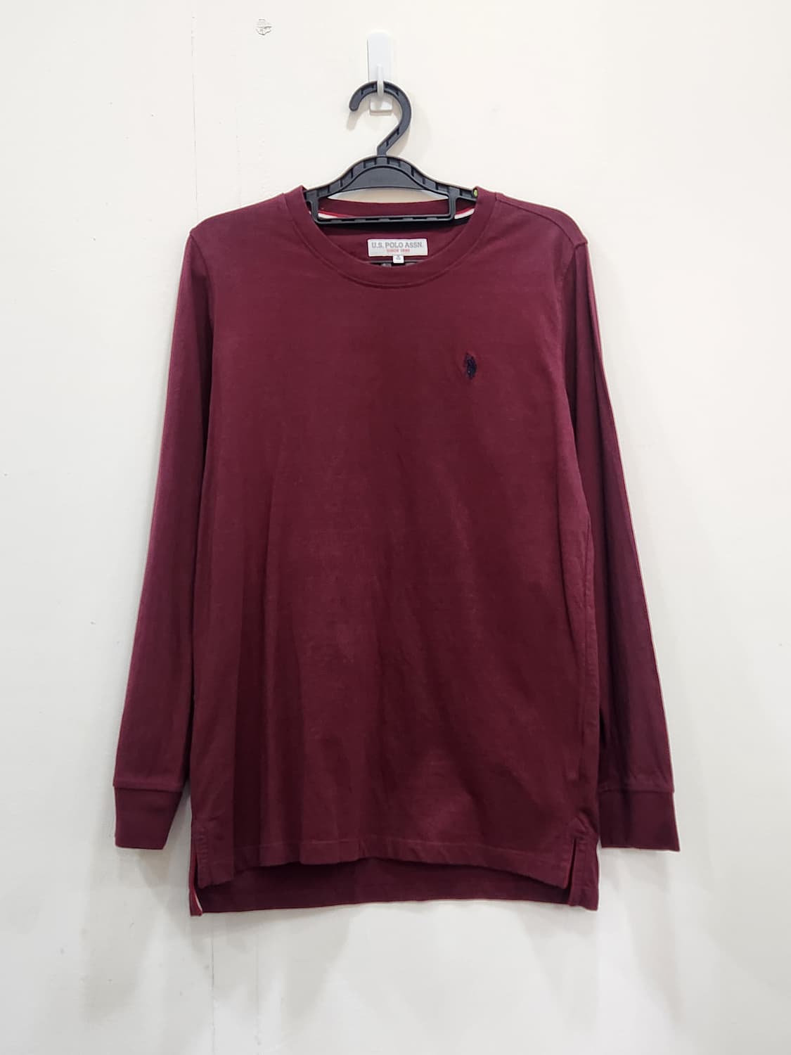 [90] US폴로아센 버건디 긴팔 티셔츠 S 여성 90 상품이미지1