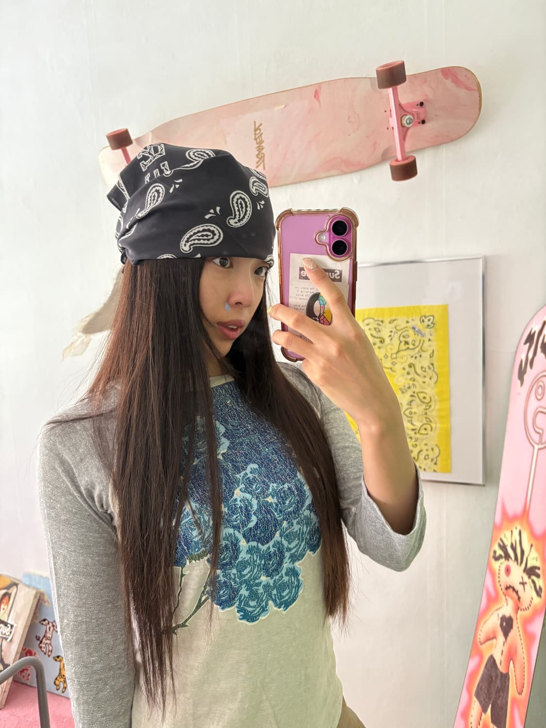 캐피탈  아오이하나 슬림 티셔츠 상품이미지7