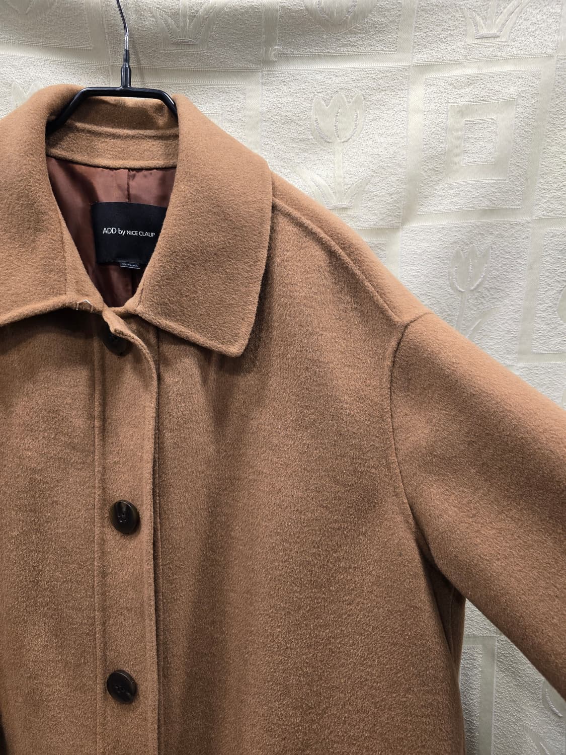 나이스클랍 모 캐시미어 혼방 핸드메이드 롱 코트 66~77 상품이미지3