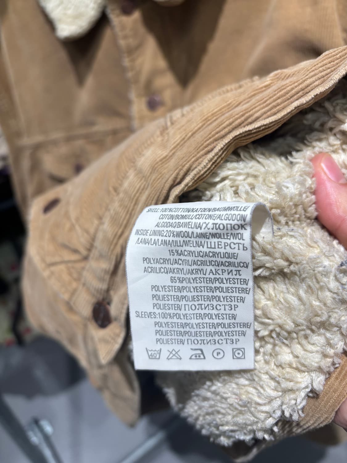 랭글러 코듀로이 쉐르파 자켓   상품이미지10