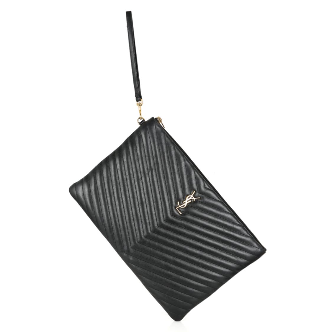 생로랑 모노그램 마테라쎄 클러치 라지 스트랩 파우치 440222 상품이미지9