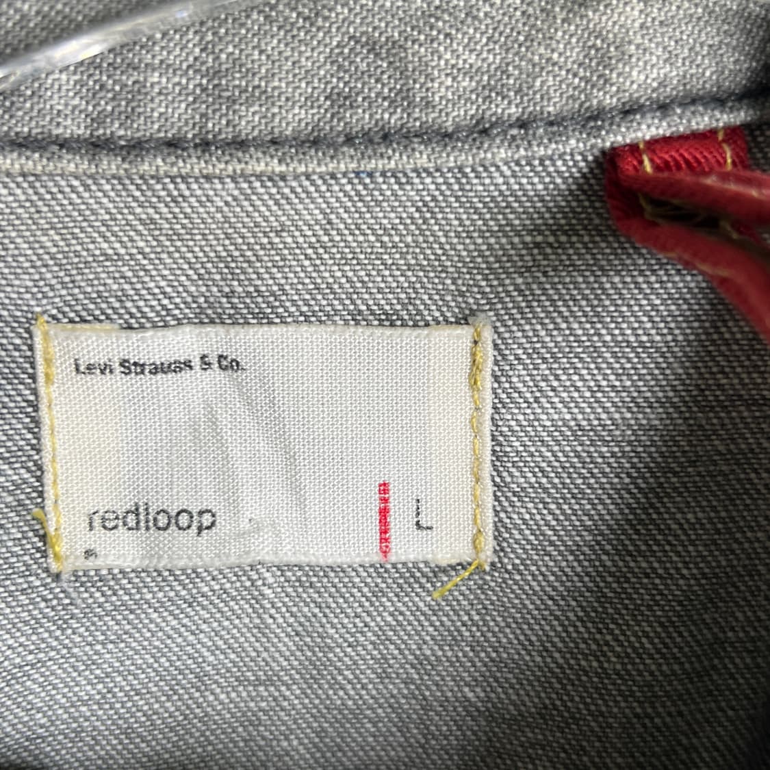 리바이스 레드루프 웨스턴 데님 반팔 셔츠 L 상품이미지4