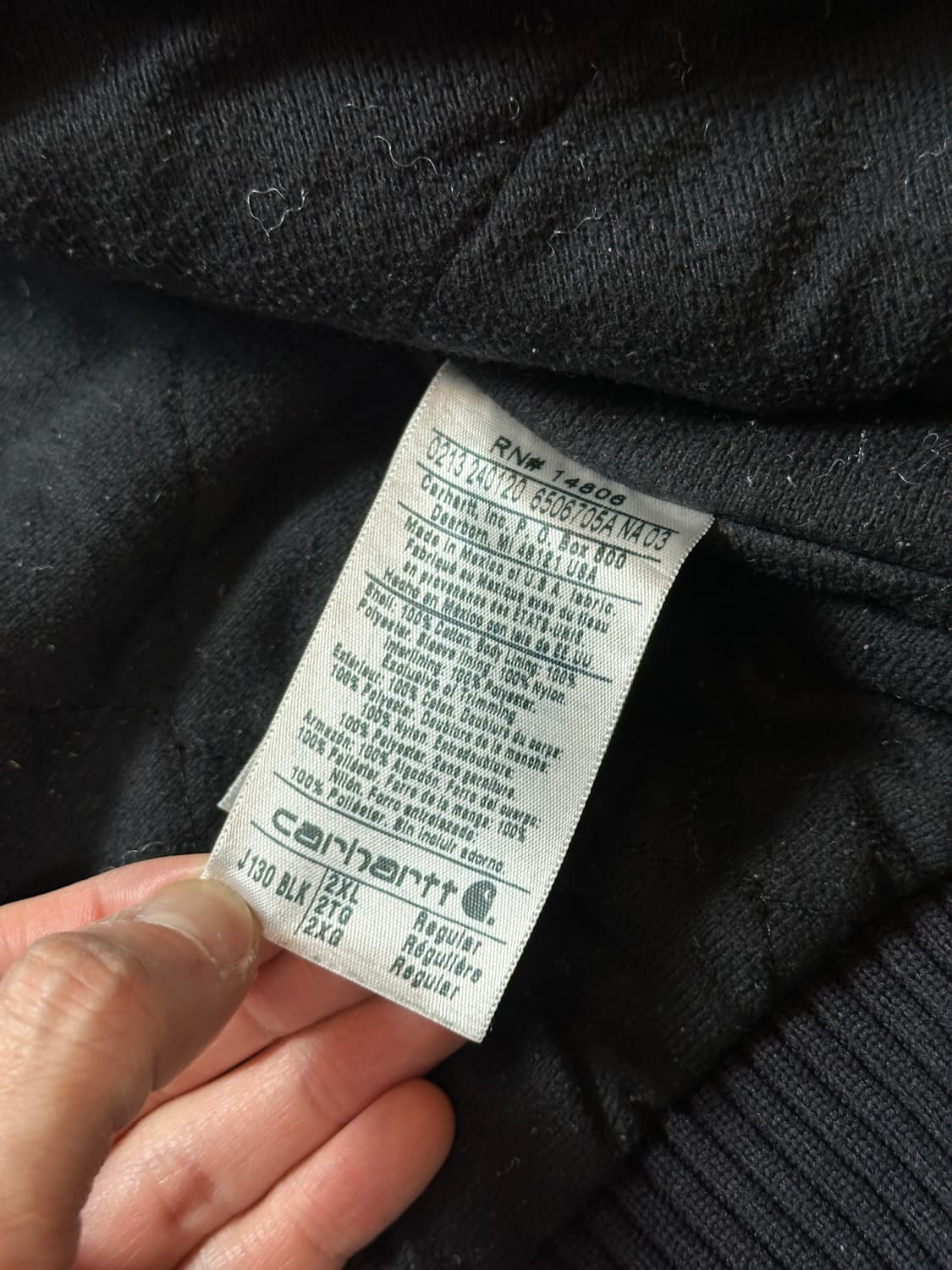 OG 칼하트 J130 BLK 액티브 자켓 칼하트 후드 자켓 상품이미지7