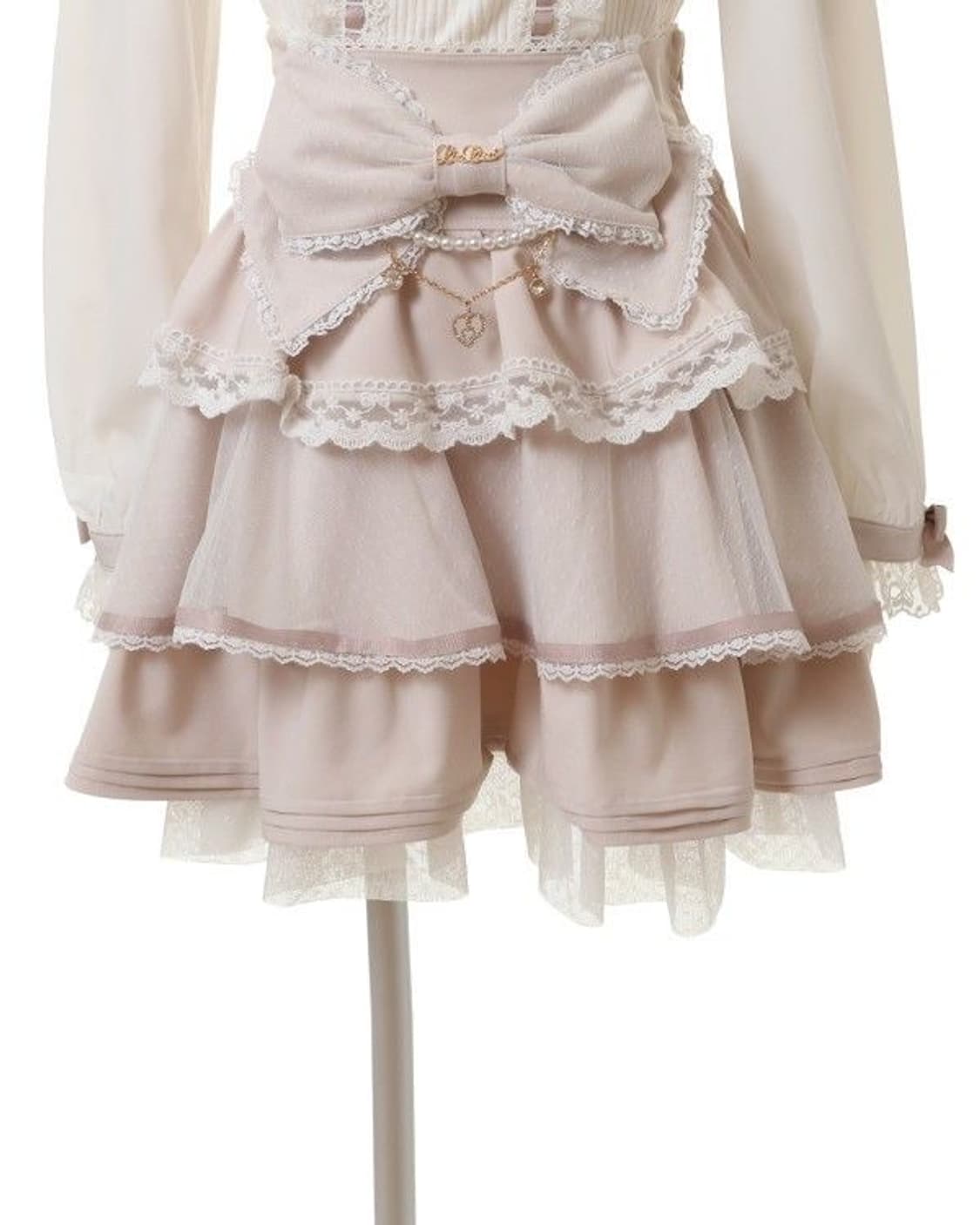 리즈리사 빅 티어드 리본 스커트 상품이미지1