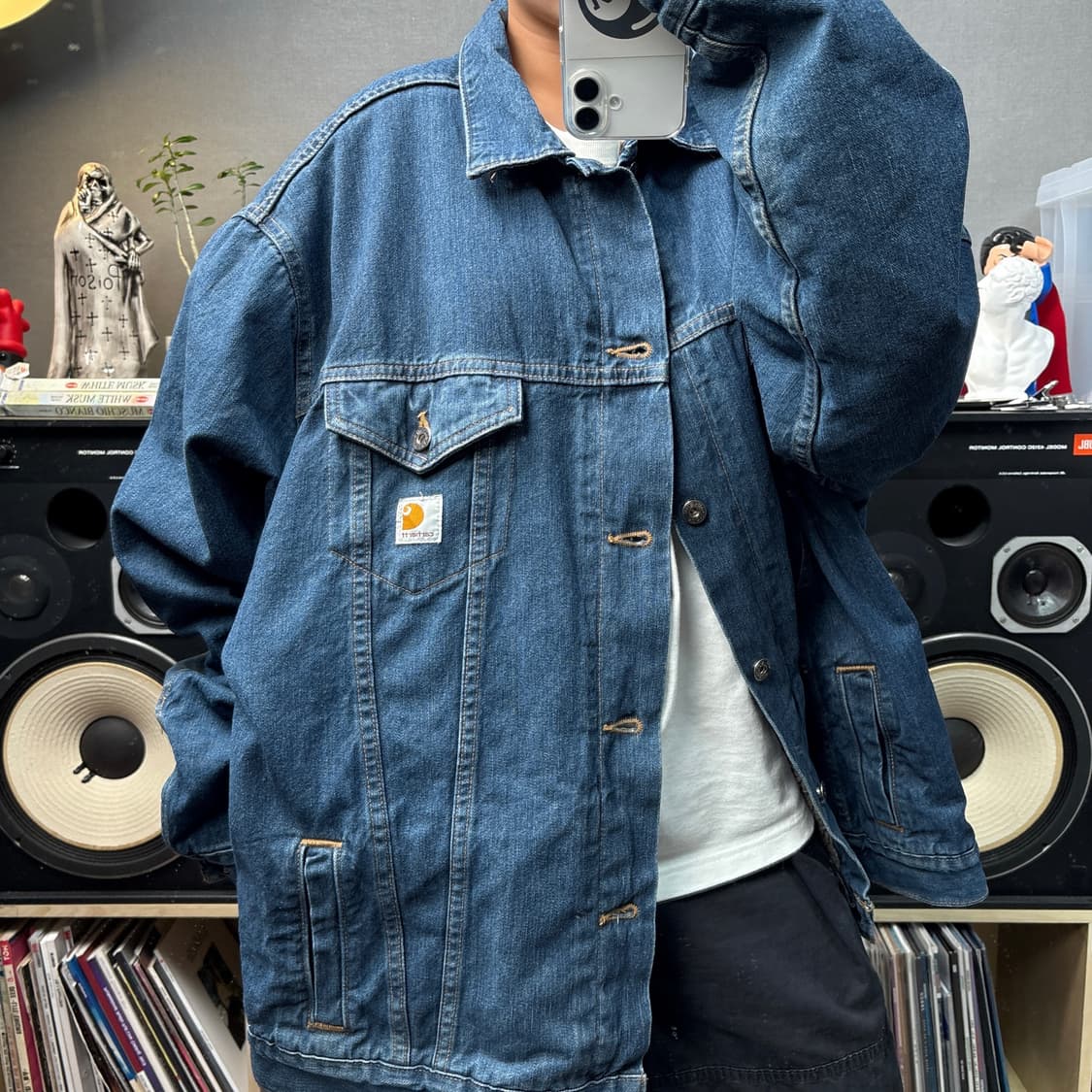 칼하트 양털 데님트러커자켓 상품이미지1