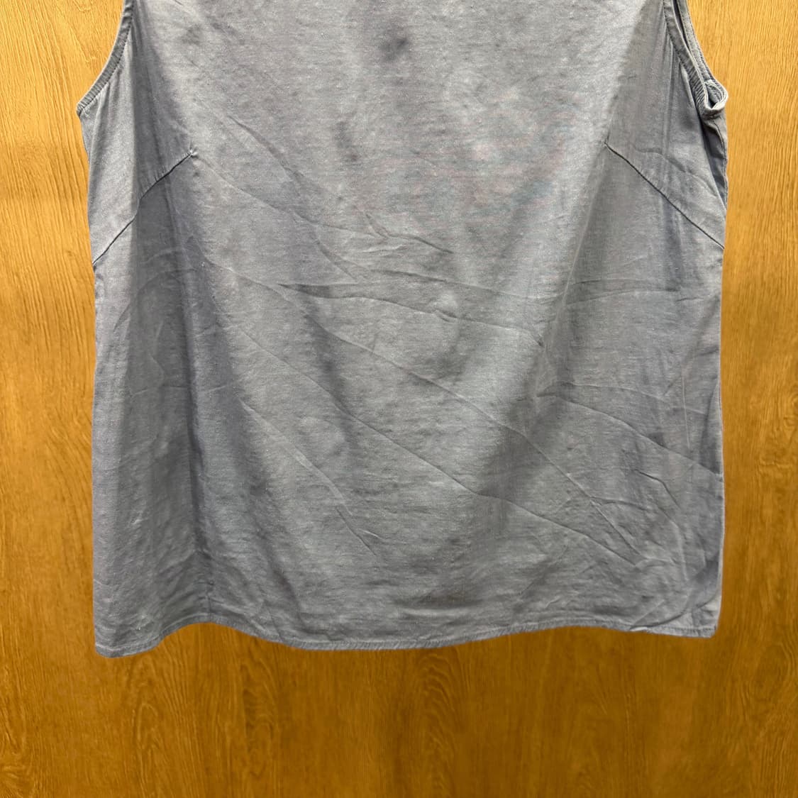 띠어리 럭스 라운드넥 슬리브리스 백 지퍼 디테일 레귤러핏 라이트 퍼플 상품이미지5