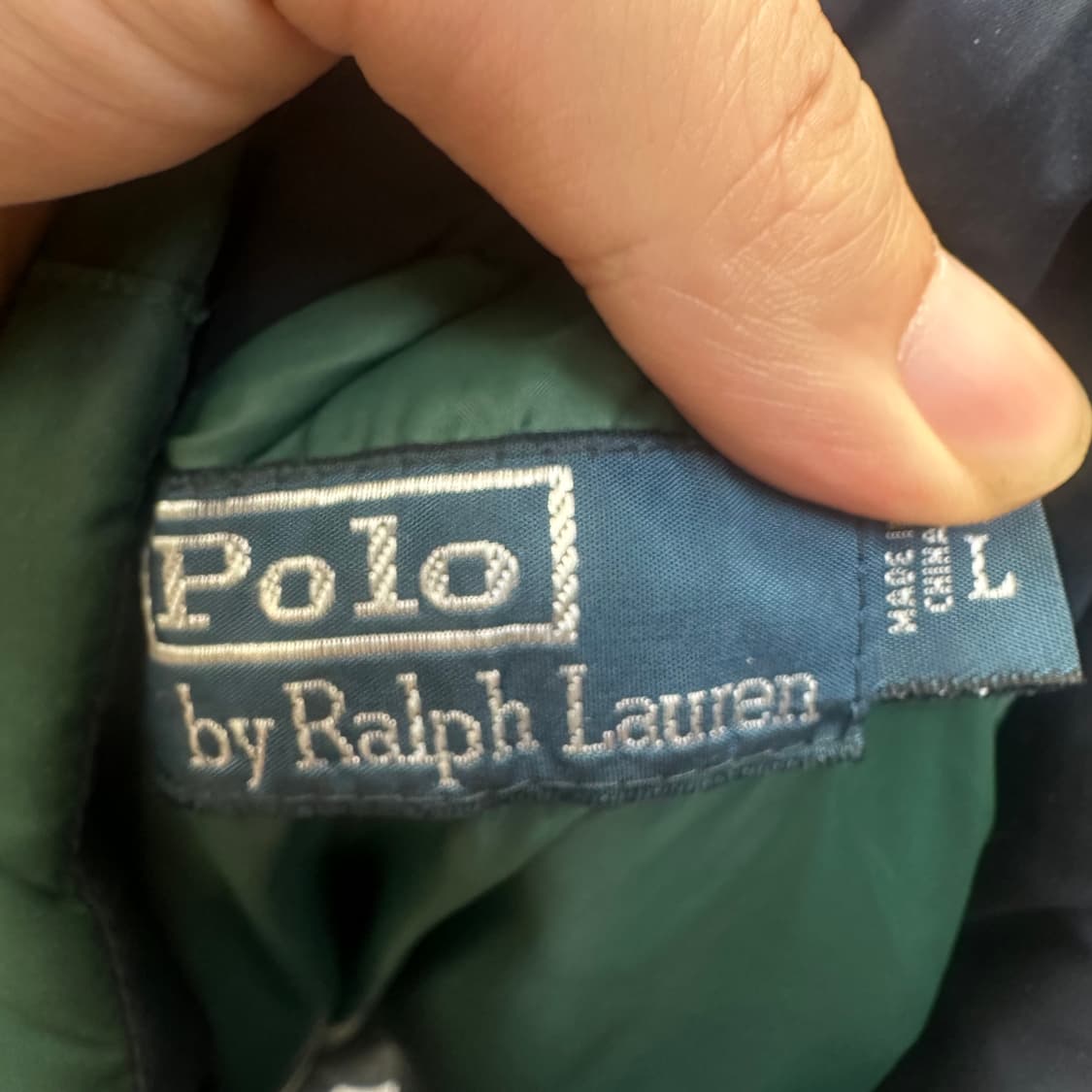 폴로 랄프로렌 빅포니 그린레이싱패딩 L 상품이미지4