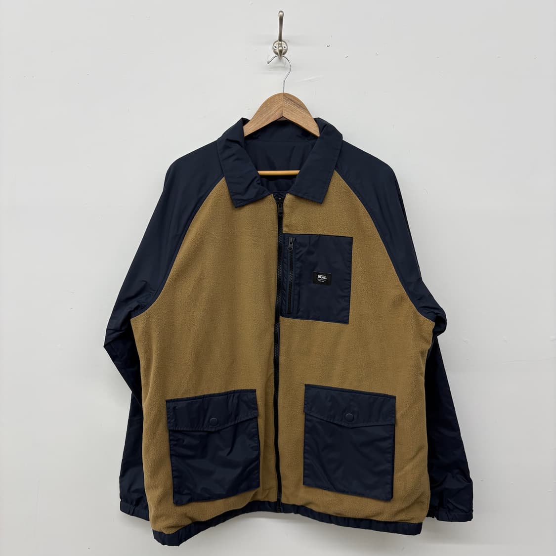 반스 리버시블 플리스 자켓 브라운/네이비 남/XL 상품이미지1