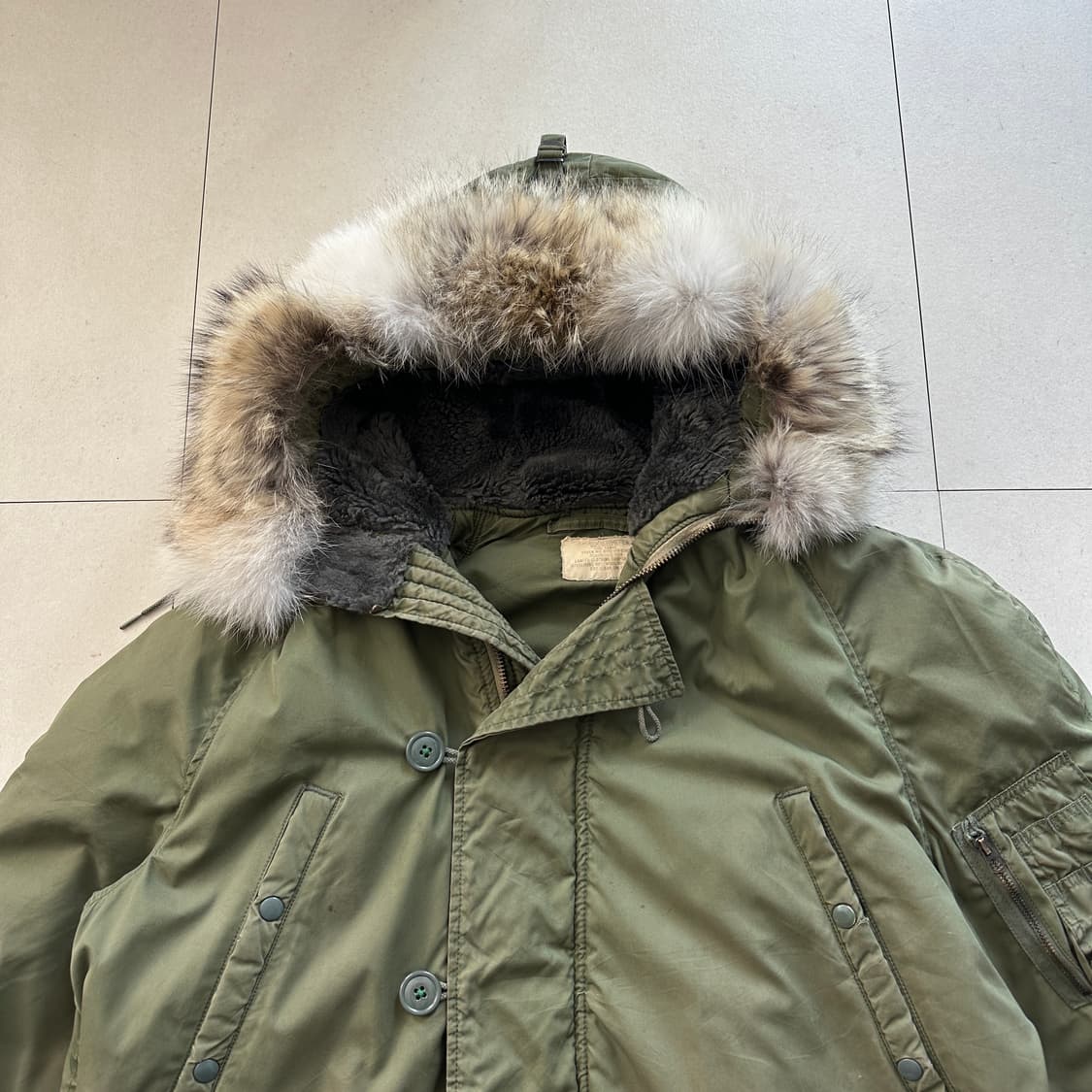 72년 오리지널 OD USAF N-3B (LANCER) 파카 Large  상품이미지2