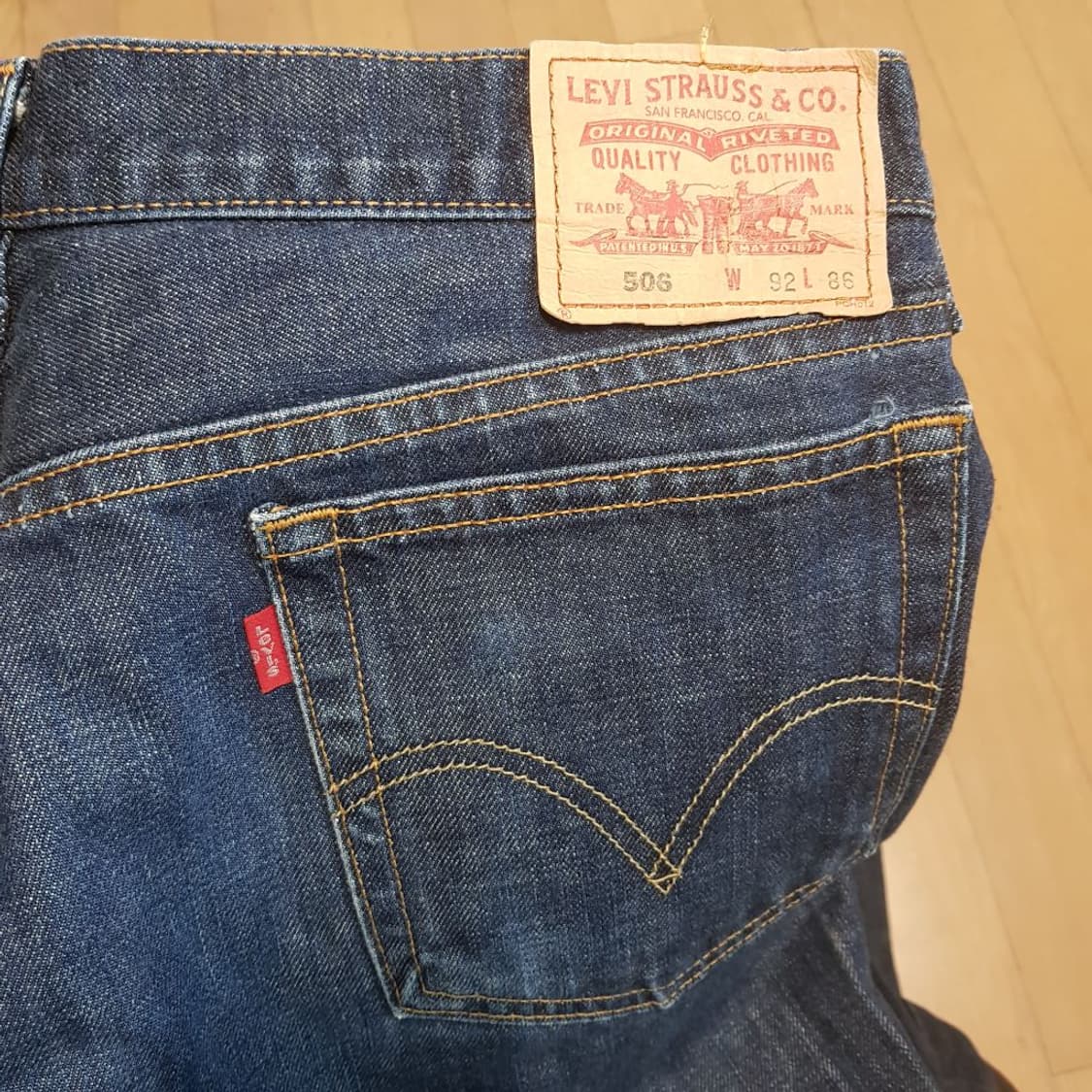 36인치 / 리바이스 506 / 중청 일자데님/2롱324 상품이미지2