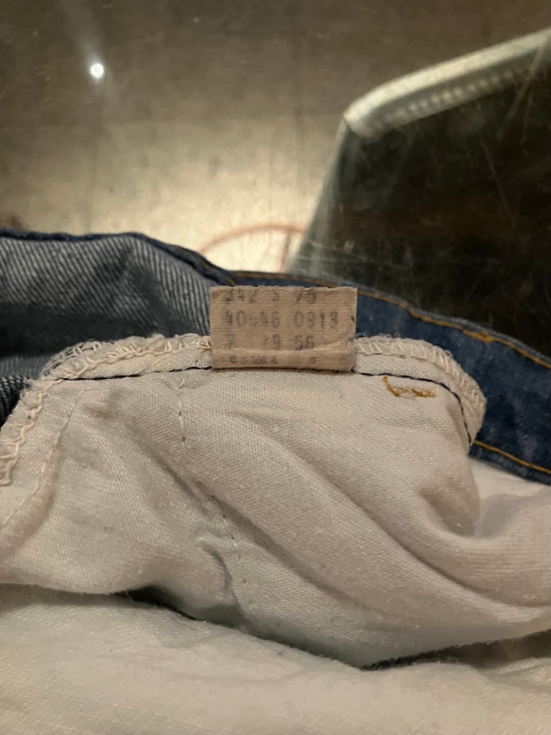 70s USA 빈티지 리바이스 646 벨바텀 부츠컷 데님 팬츠 상품이미지10