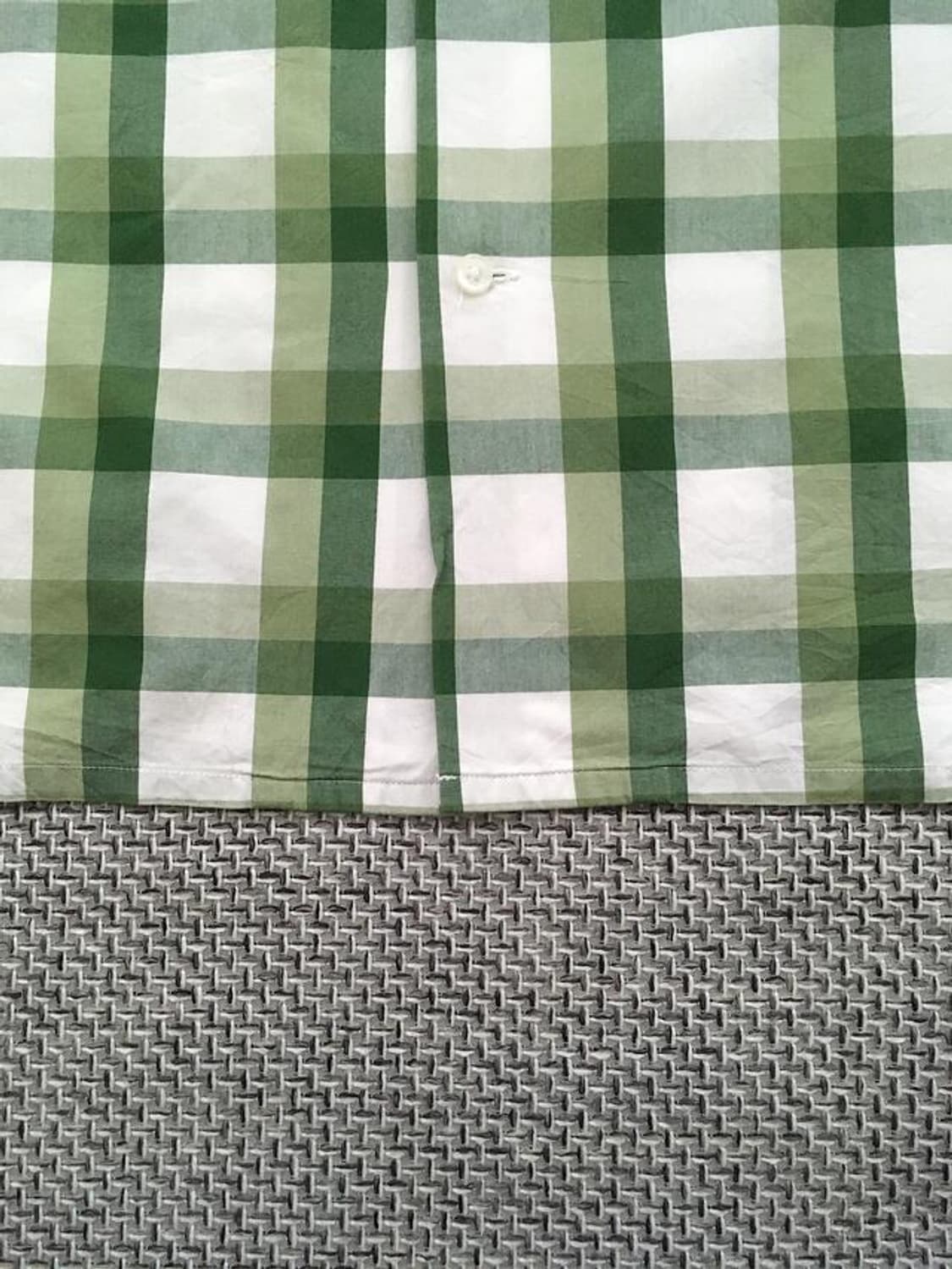 Green&khaki check plaid open collar SH 상품이미지4