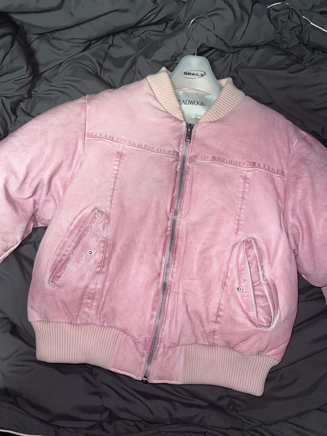 deadwood Bofinger Pink Padded Leather Ja 상품이미지2