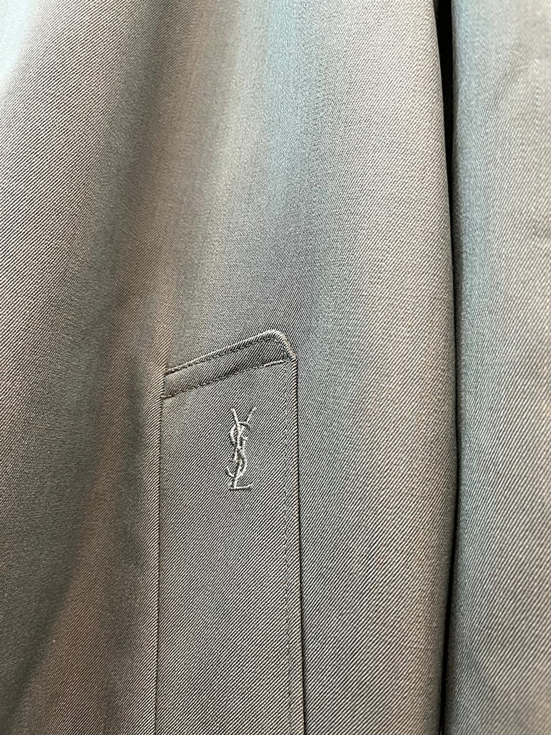 110) 입생로랑 캐시미어 내피 롱코트  상품이미지5