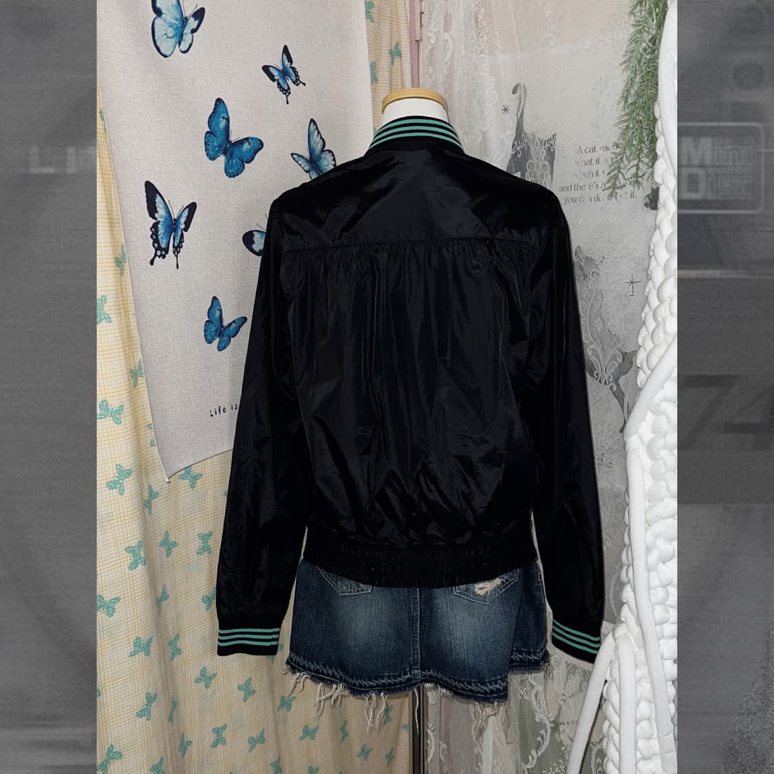 아디다스 블랙 & 민트 자켓 상품이미지7