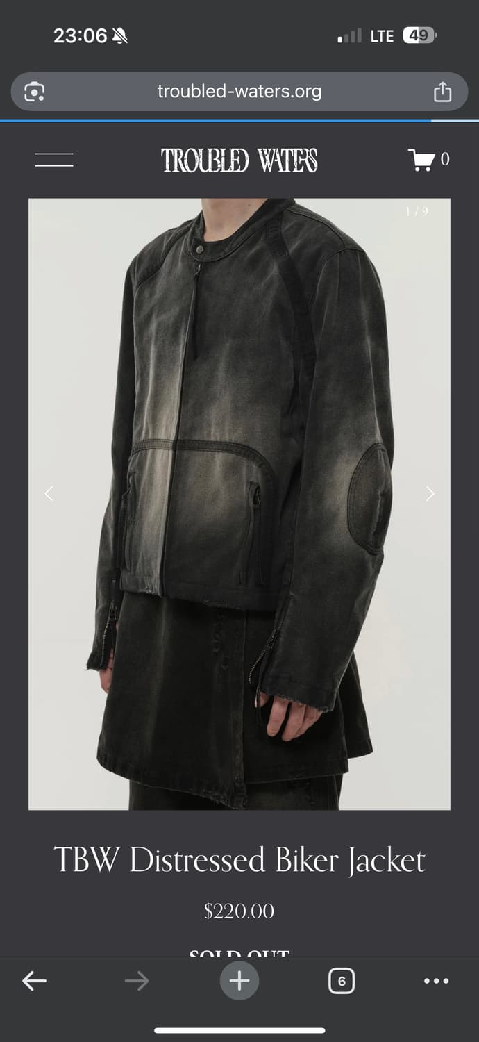 TBW Distressed Biker Jacket 상품이미지1