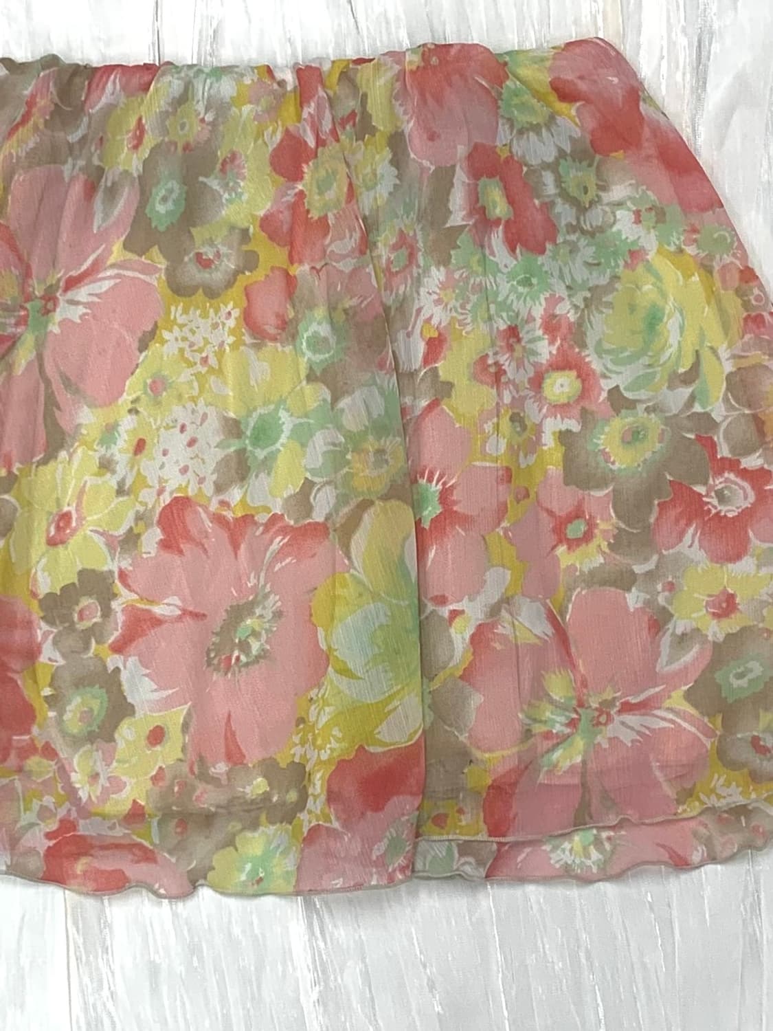 Flower Chiffon mini skirt 상품이미지4