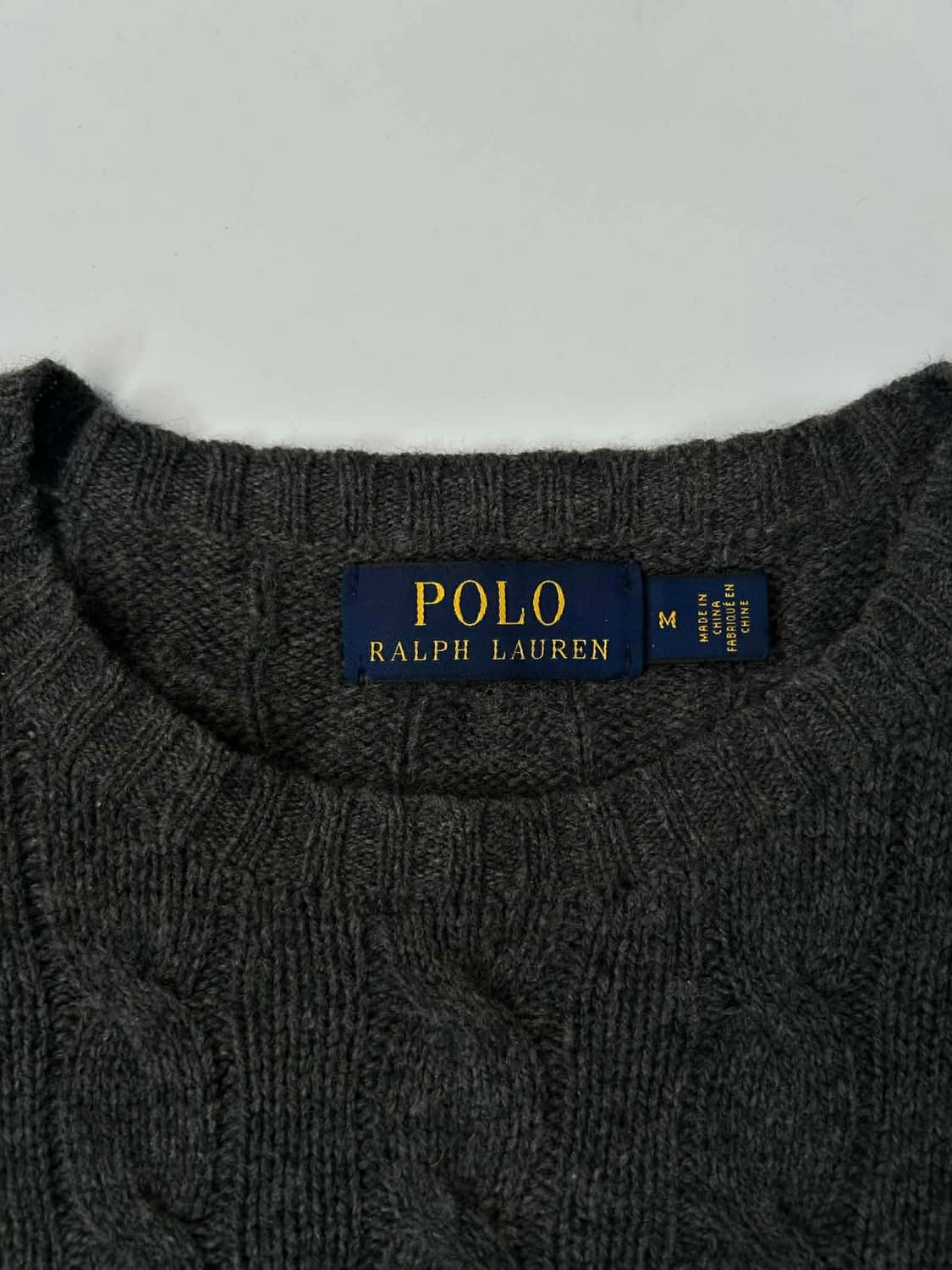 [M] 폴로 랄프로렌 울 캐시미어 차콜 니트 스웨터 상품이미지5