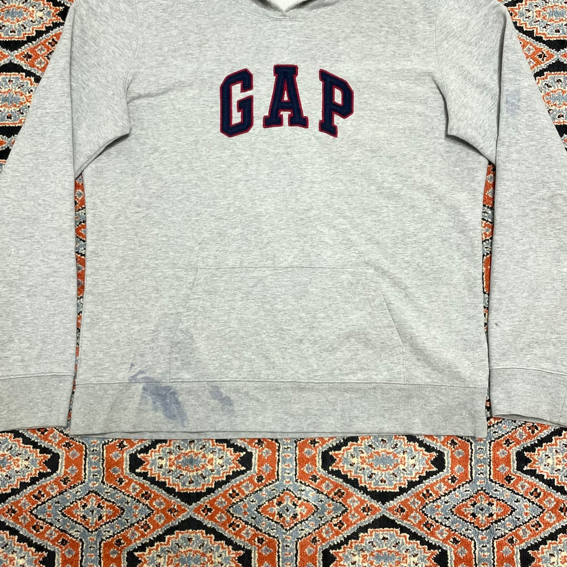 갭 스펠로고 그레이 후드티셔츠 여성M 상품이미지3