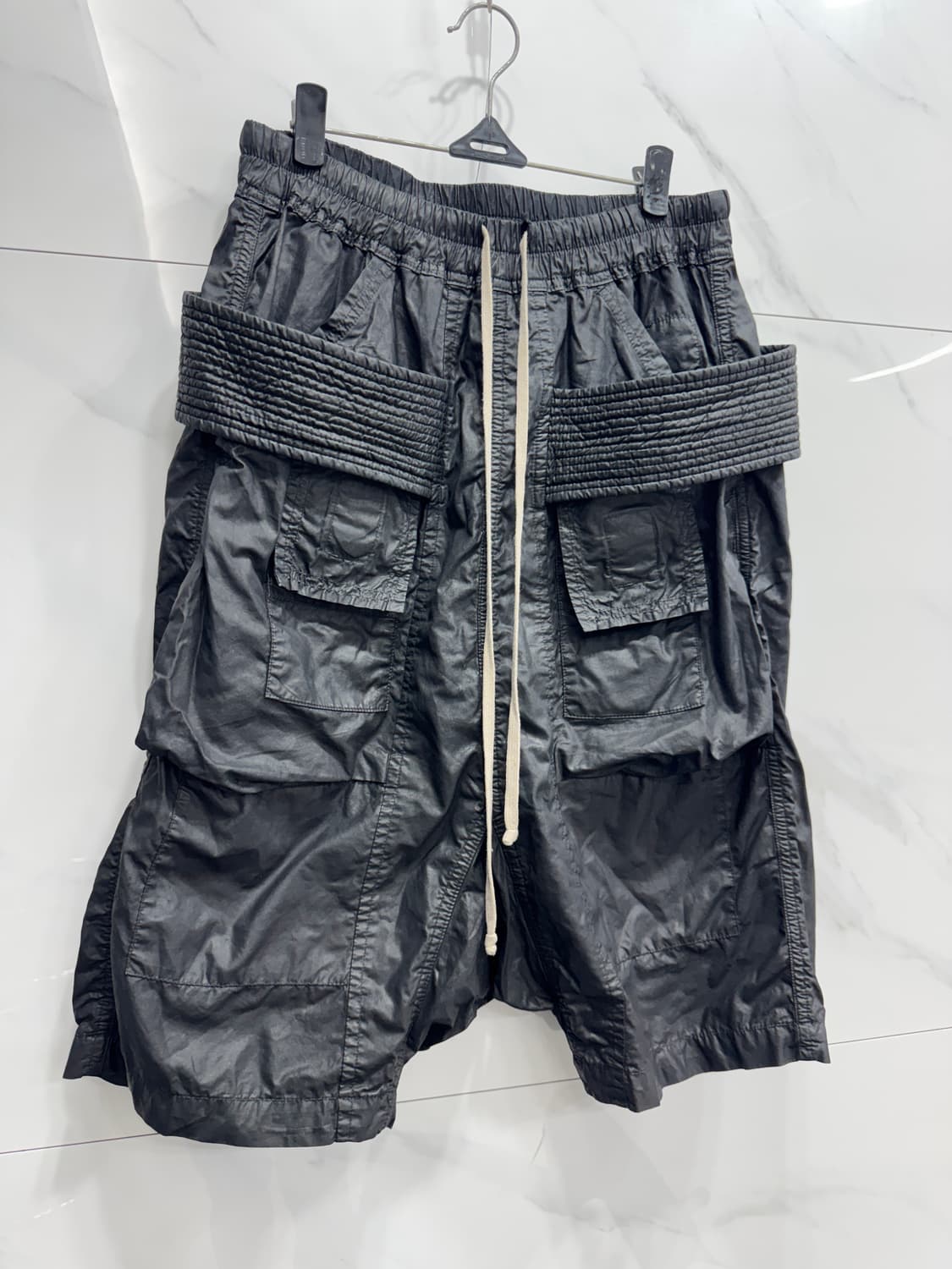 릭오웬스 다크쉐도우 코팅 반바지 XS 상품이미지1