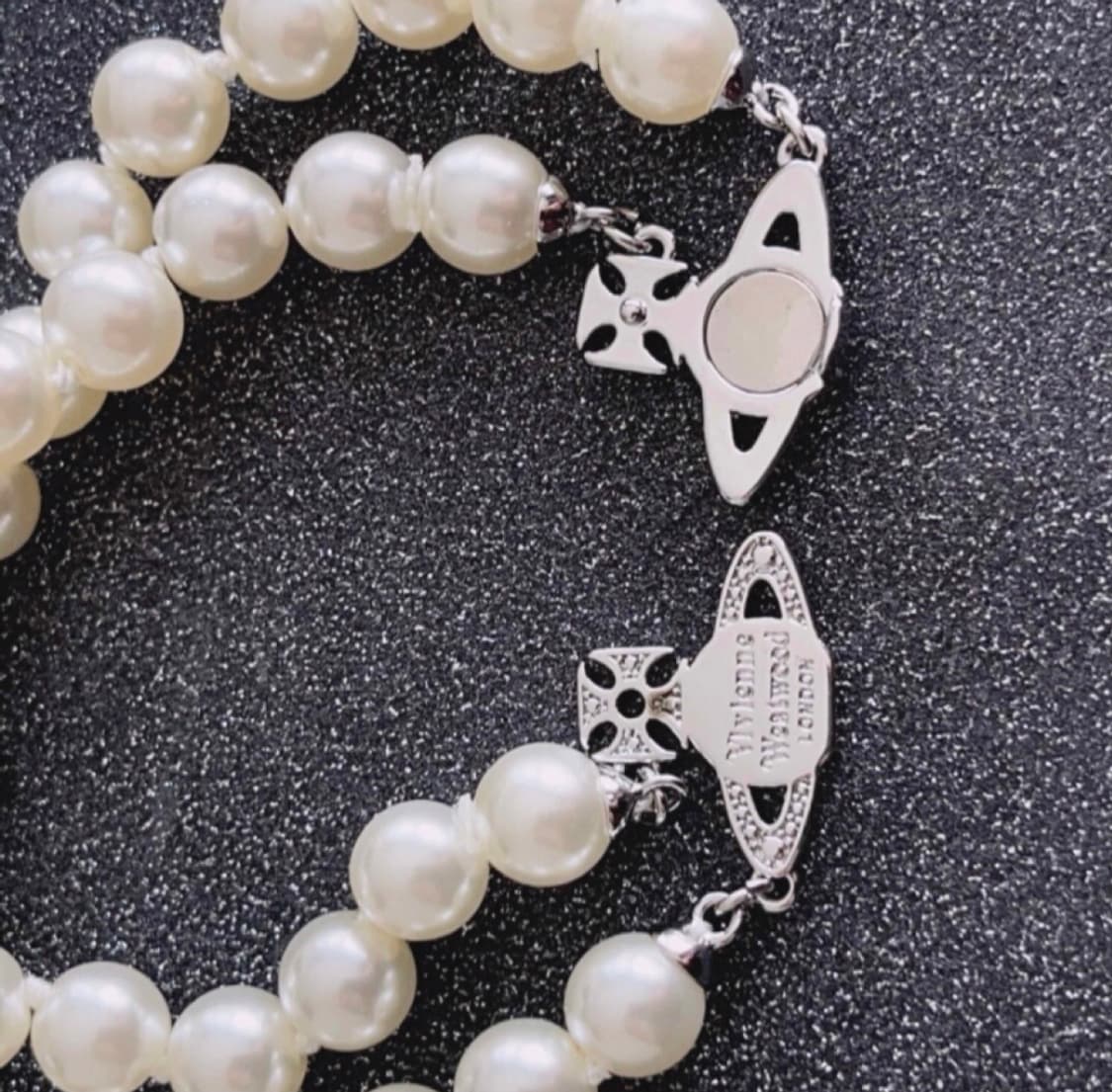 비비안웨스트우드 아카이브 진주펄 크리스탈 orb 브레이슬릿 팔찌 상품이미지5