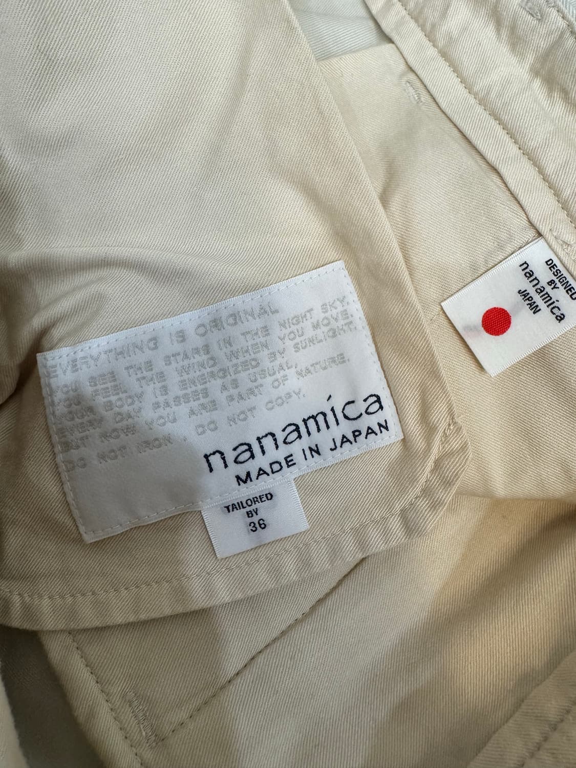 [36] 나나미카 더블 플리츠 치노 쇼츠 드라이 샌드 상품이미지7