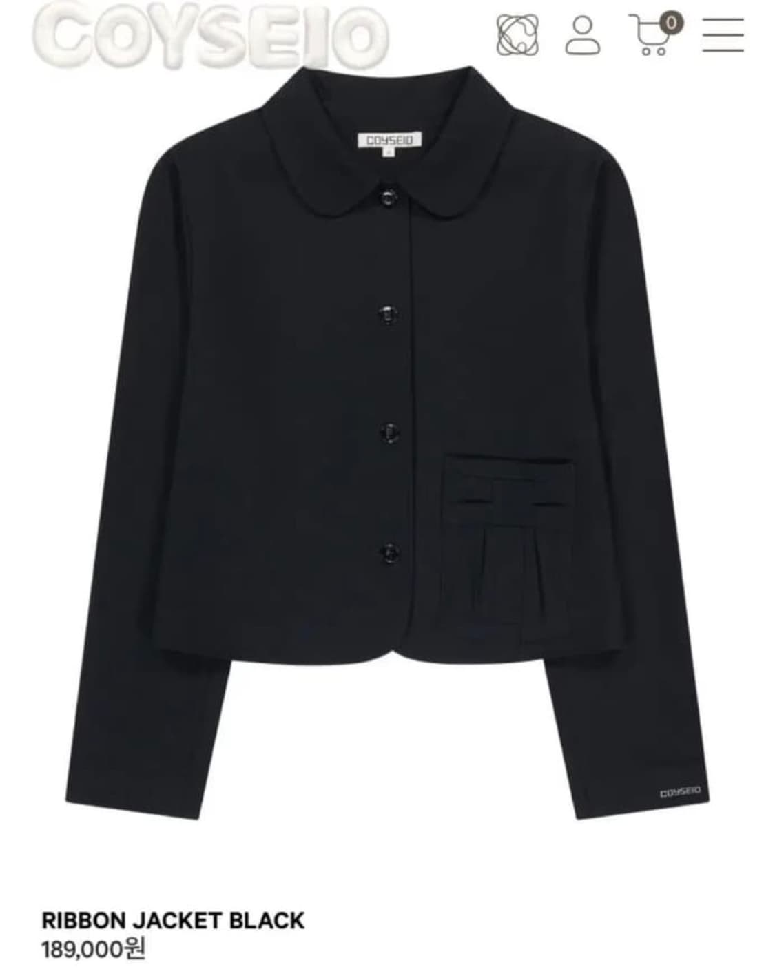 코이세이오 셋업 블랙 상품이미지1