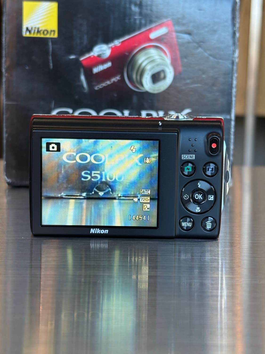 츄/new배터리/풀박/날짜표시)니콘 쿨픽스 s5100 레드 빈티지디카 상품이미지3