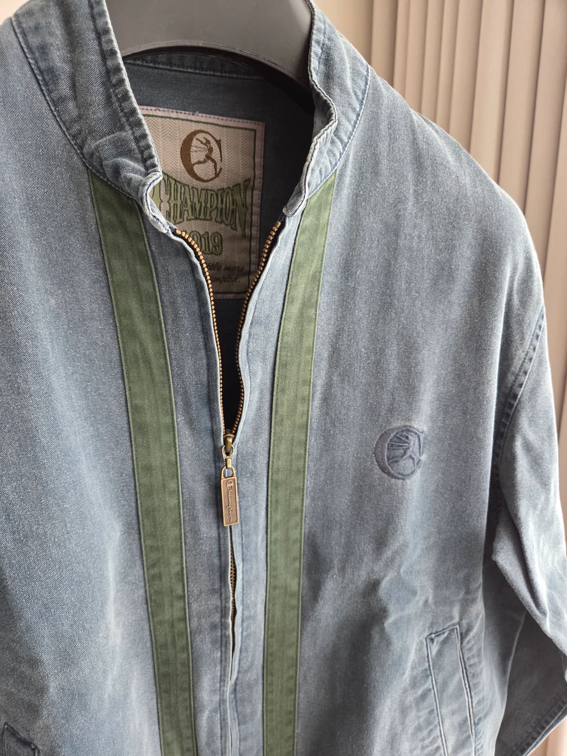 챔피온 빈티지 봄버 블루종 자켓 상품이미지3