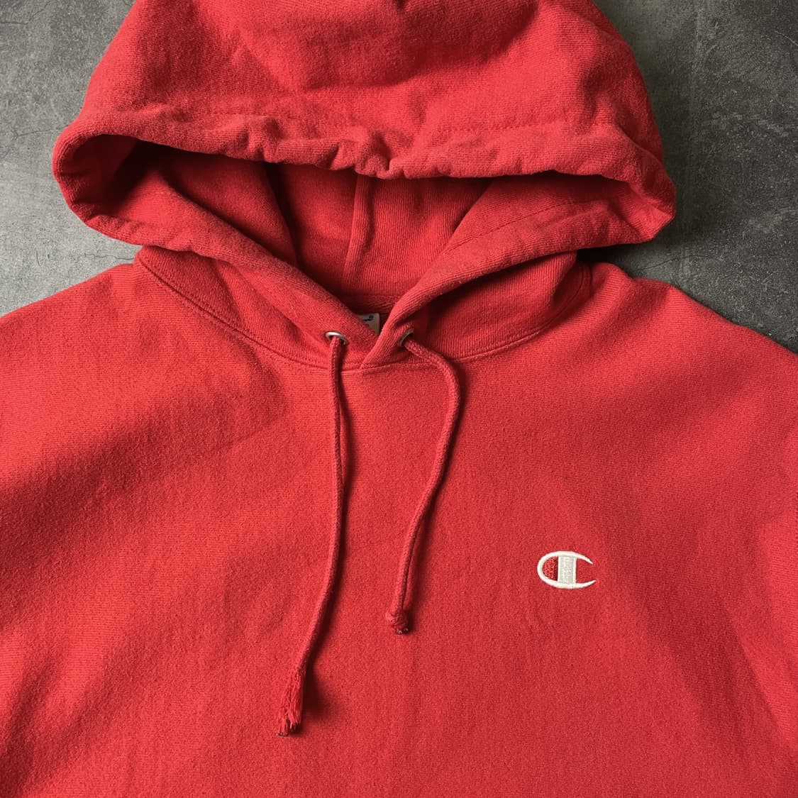 CHAMPION 챔피온 리버스위브 레드 액션 패널 후드티 A00372 상품이미지2