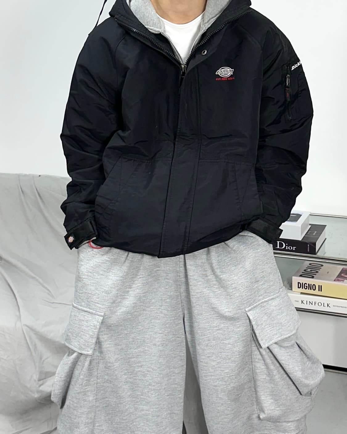 디키즈 블랙 바람막이 자켓 L 상품이미지1