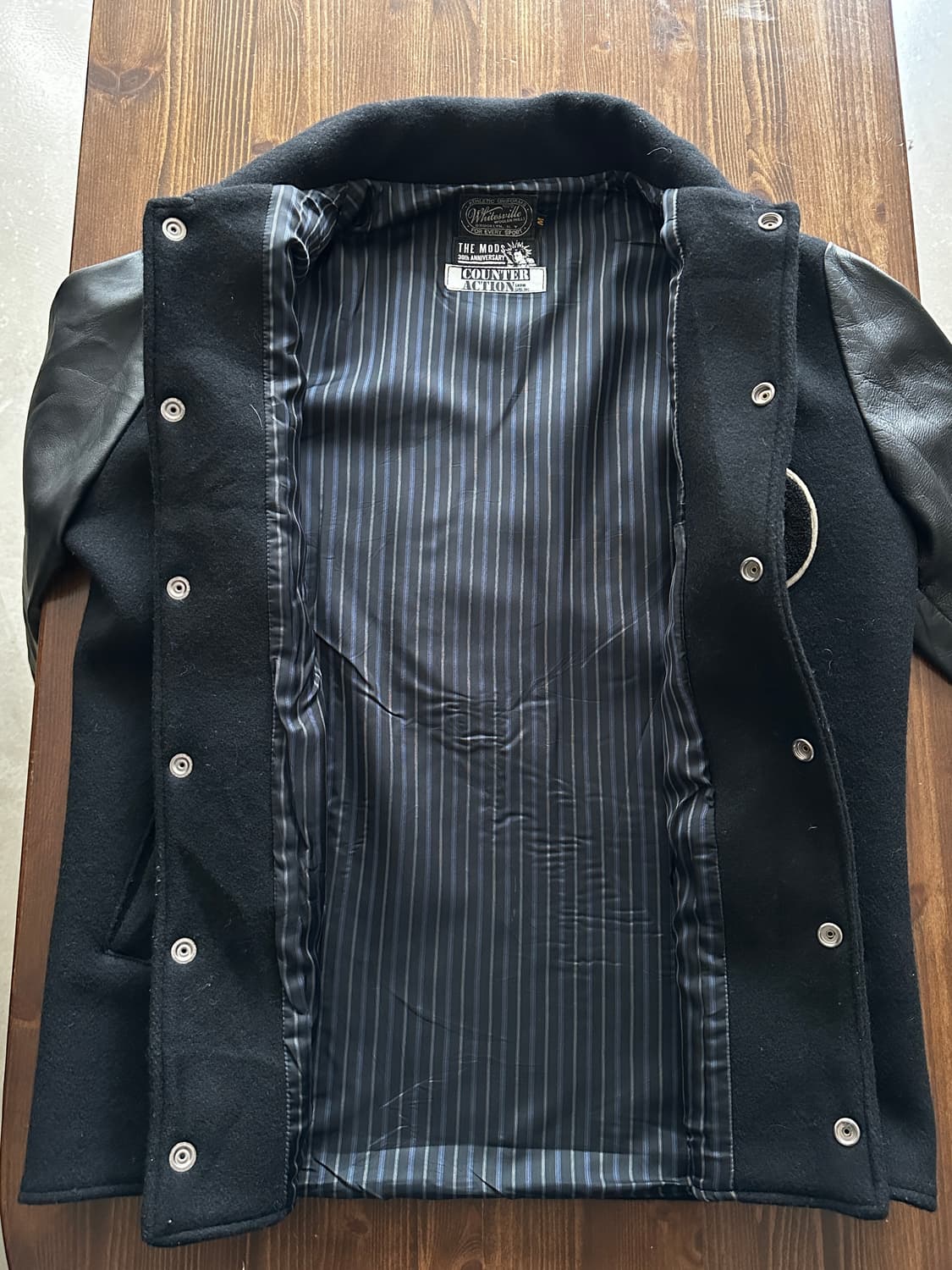 Whitesville × THE MODS 30주년 바시티 자켓 상품이미지5