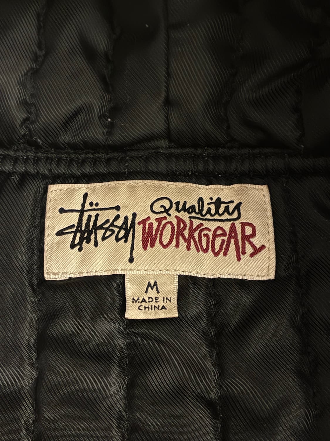 스투시 워크자켓 콘트라스트 스티치 블랙 M사이즈 상품이미지3