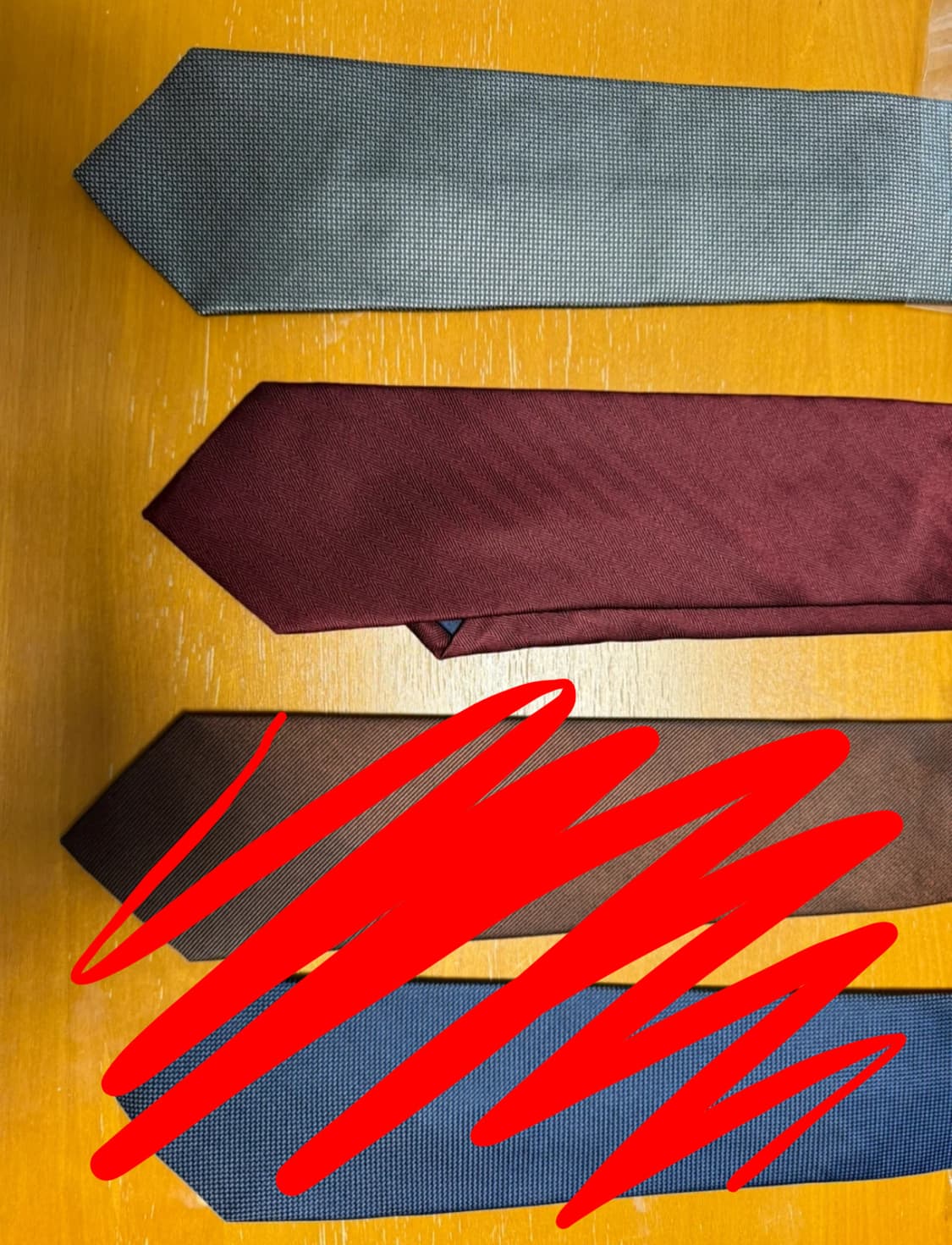 미사용 국내제작 100% 실크 넥타이 상품이미지1