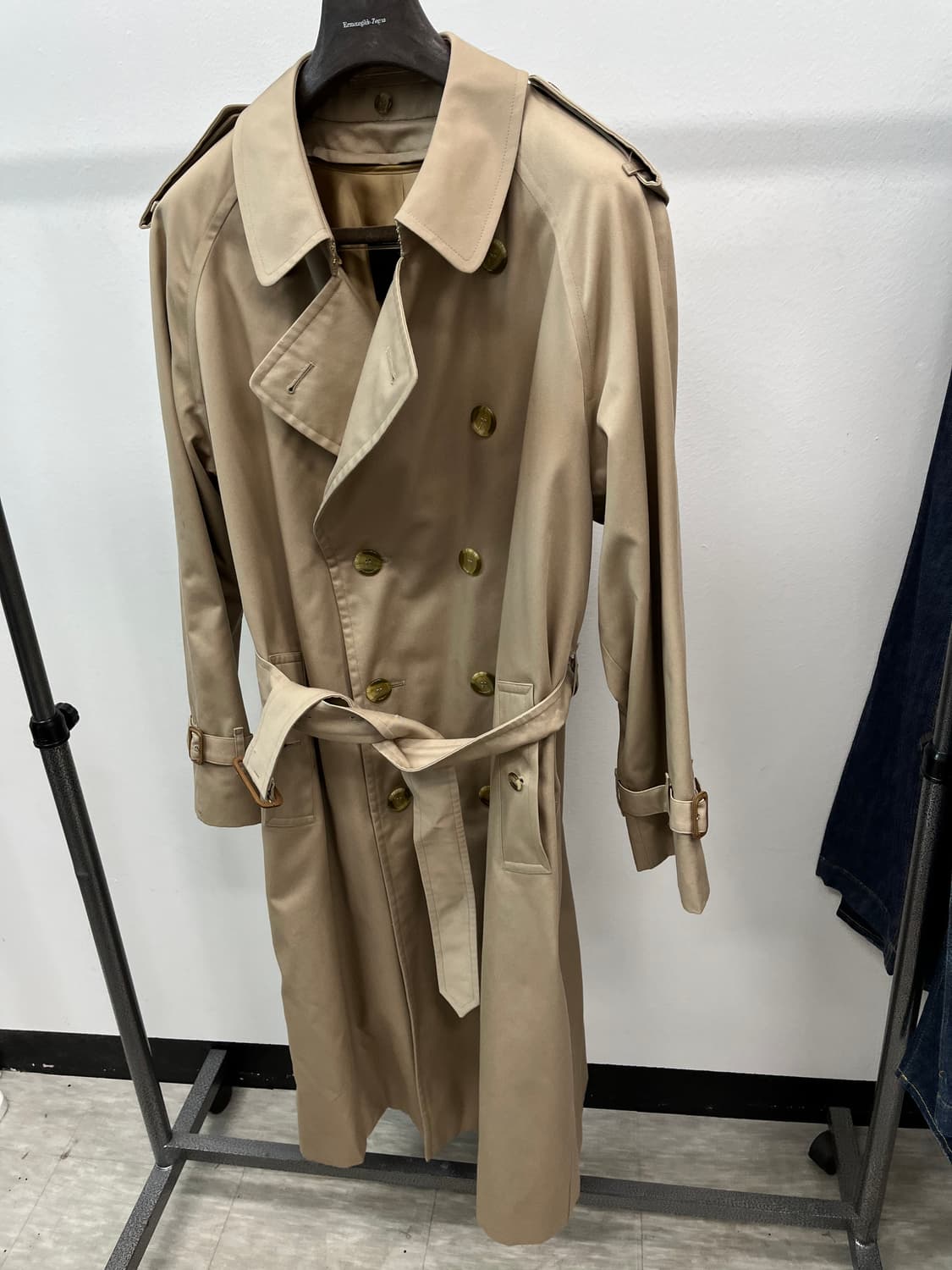 110) 버버리 개버딘 더블 트렌치코트 상품이미지1