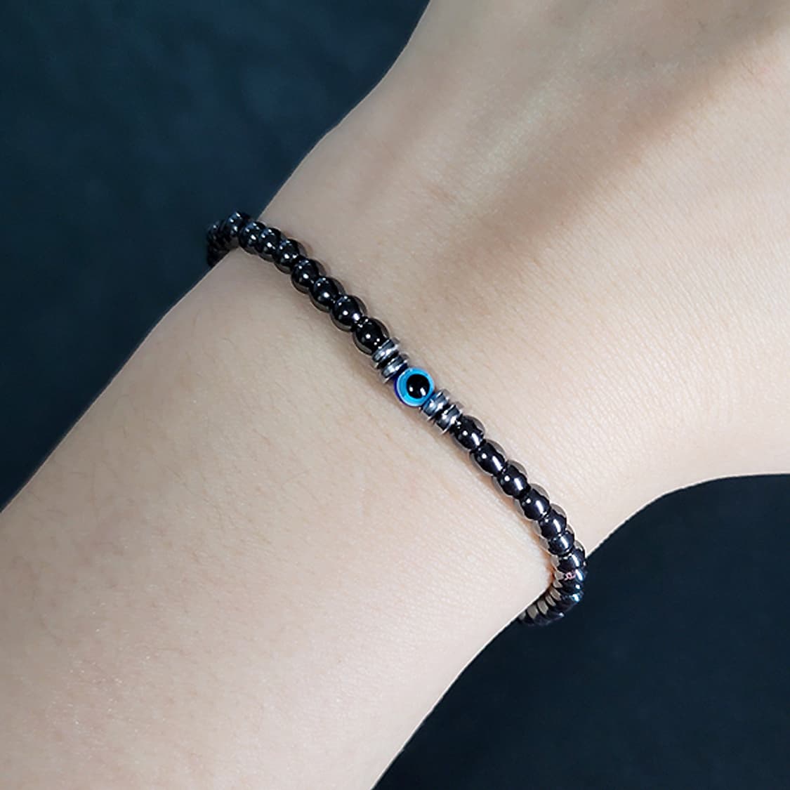 관음의눈 헤마타이트 4mm 남자 빈티지 원석 팔찌 상품이미지5