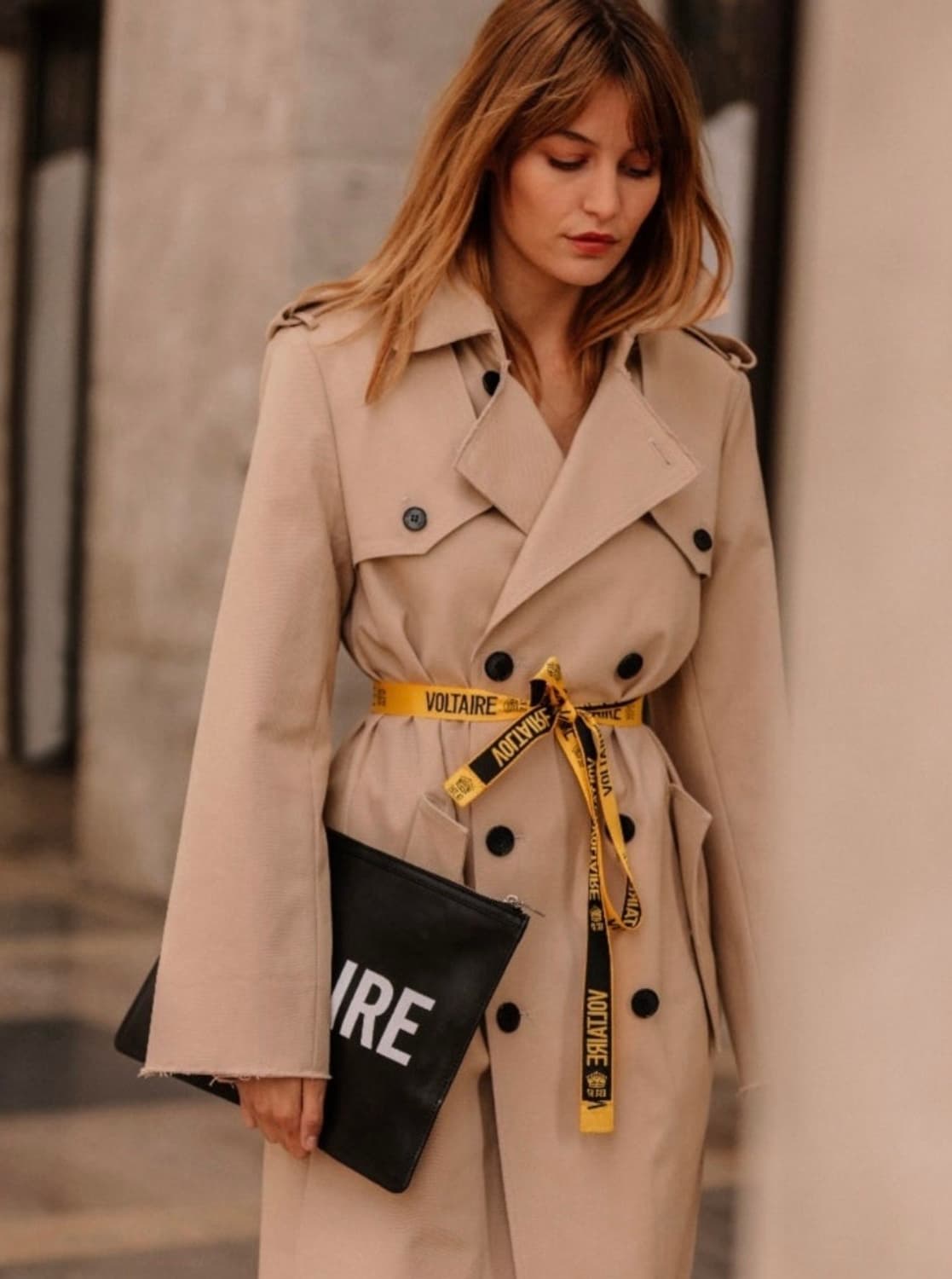 (정품)자딕앤볼테르 베이지 트렌치 코트 S  상품이미지1