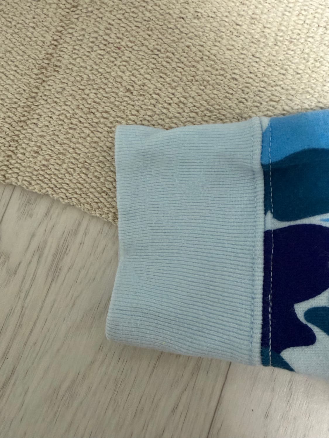 베이프 ABC 크리스탈 청계 크롭 집업 s사이즈 상품이미지2