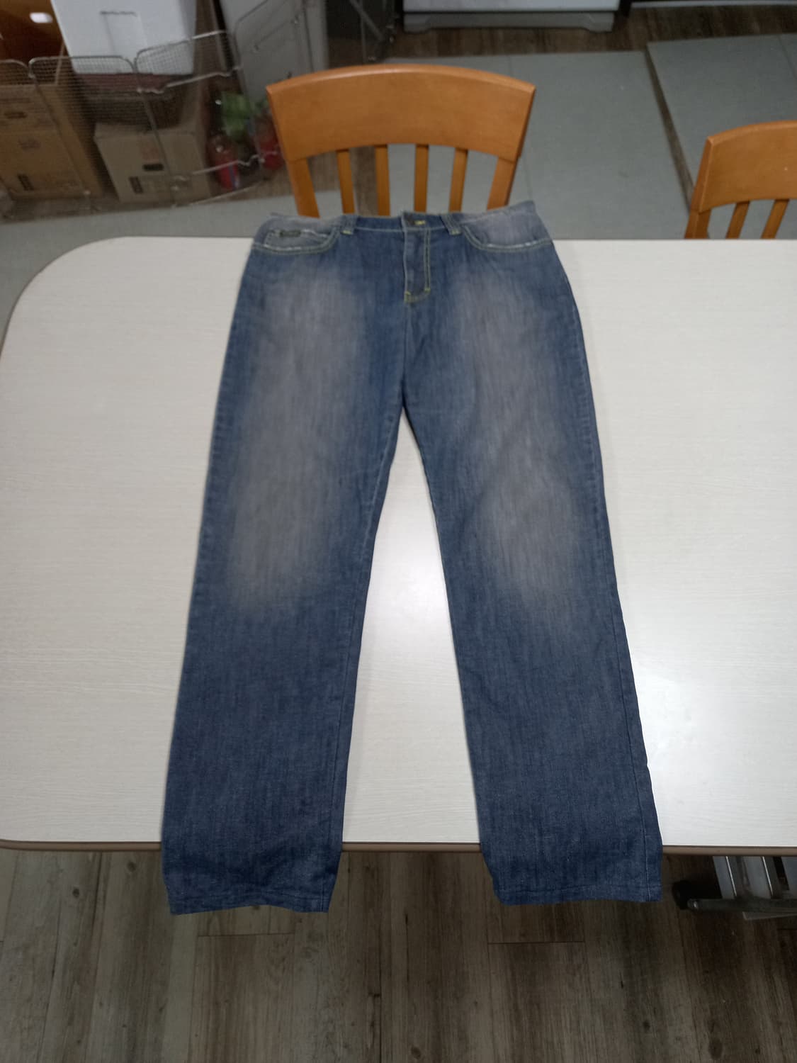 34 CALVIN KLEIN 봄여름용 데미지워싱 스판 일자진 34-596 상품이미지1