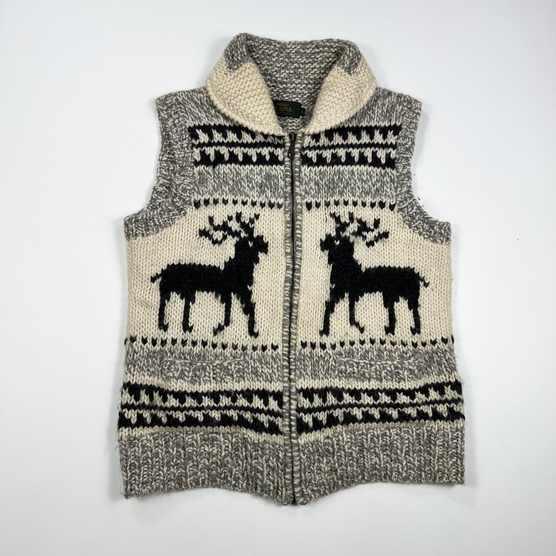 VTG 빈티지 재팬 코위찬 니트 조끼 베스트 (L) 상품이미지2
